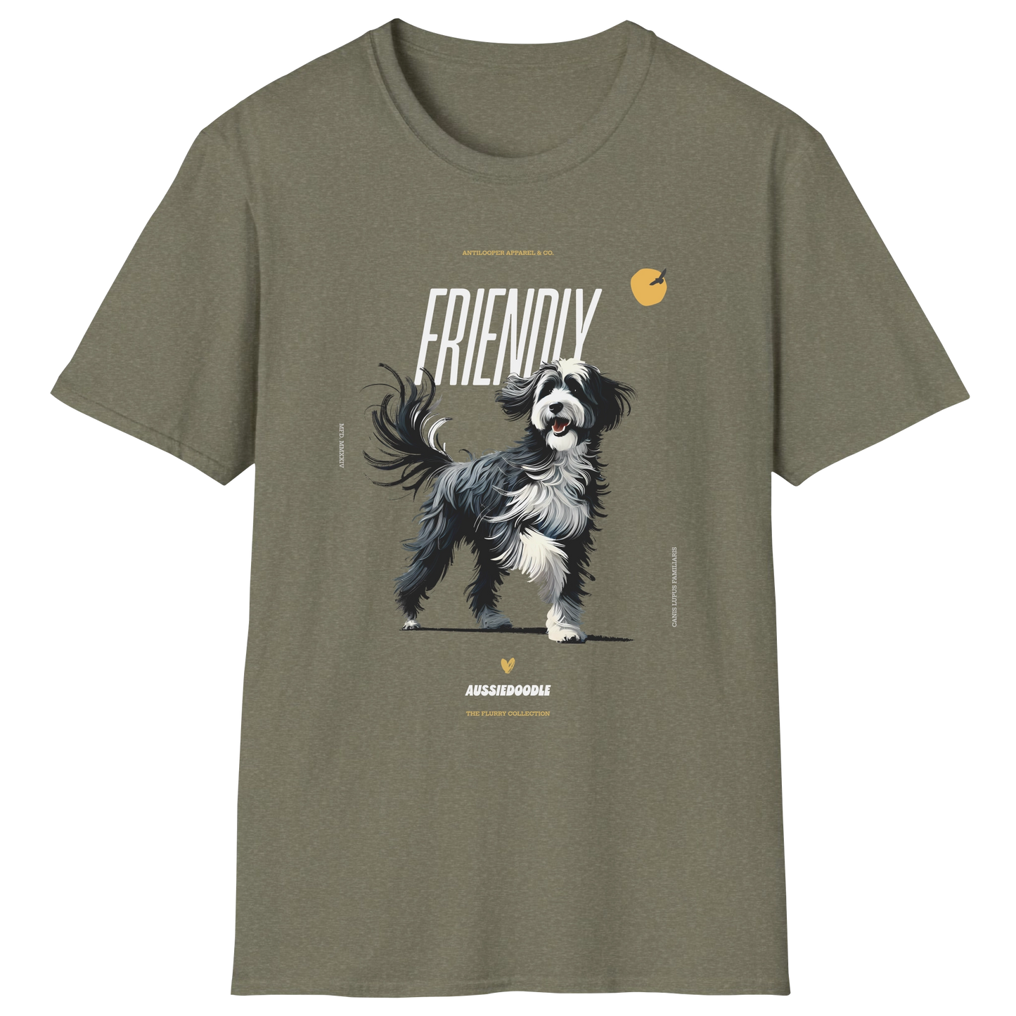 flatlay-flurry-aussiedoodle-t_shirt-heather_military_green