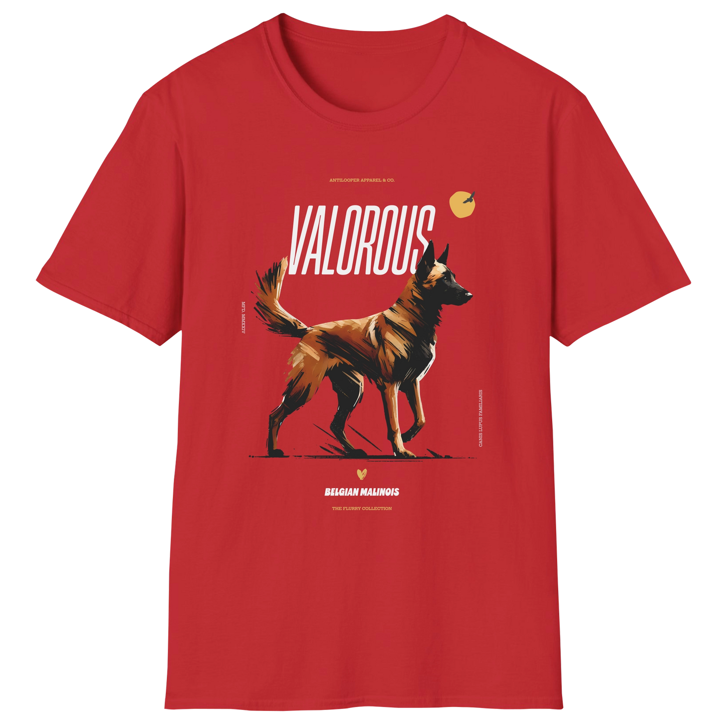 flatlay-flurry-belgian_malinois-t_shirt-red