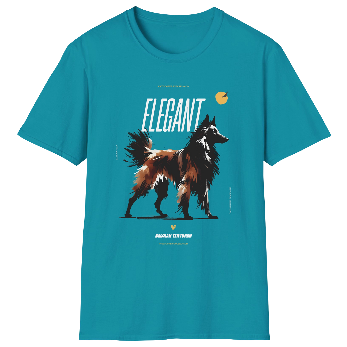 flatlay-flurry-belgian_tervuren-t_shirt-tropical_blue