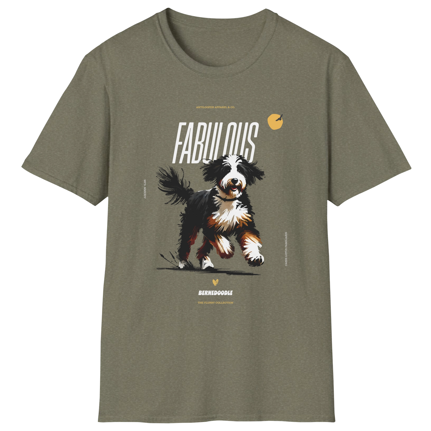 flatlay-flurry-bernedoodle-t_shirt-heather_military_green
