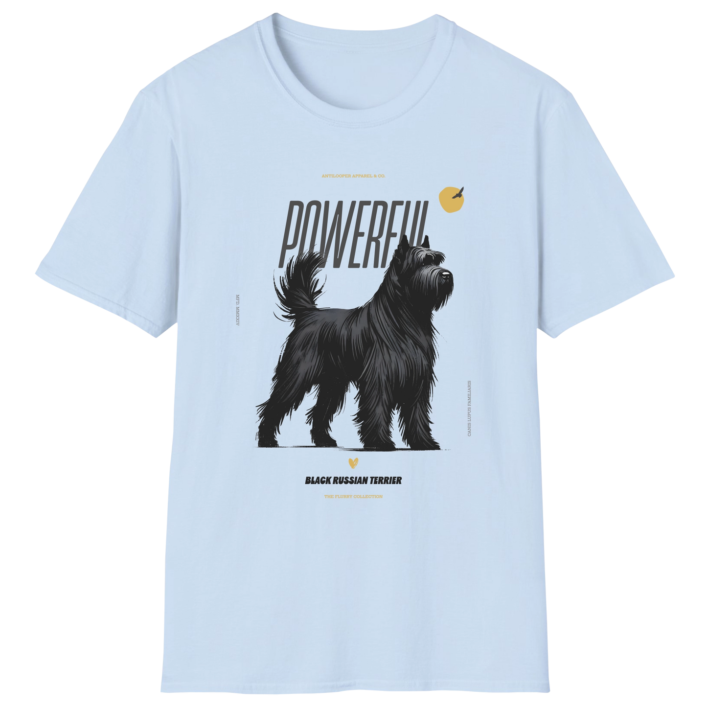 flatlay-flurry-black_russian_terrier-t_shirt-light_blue