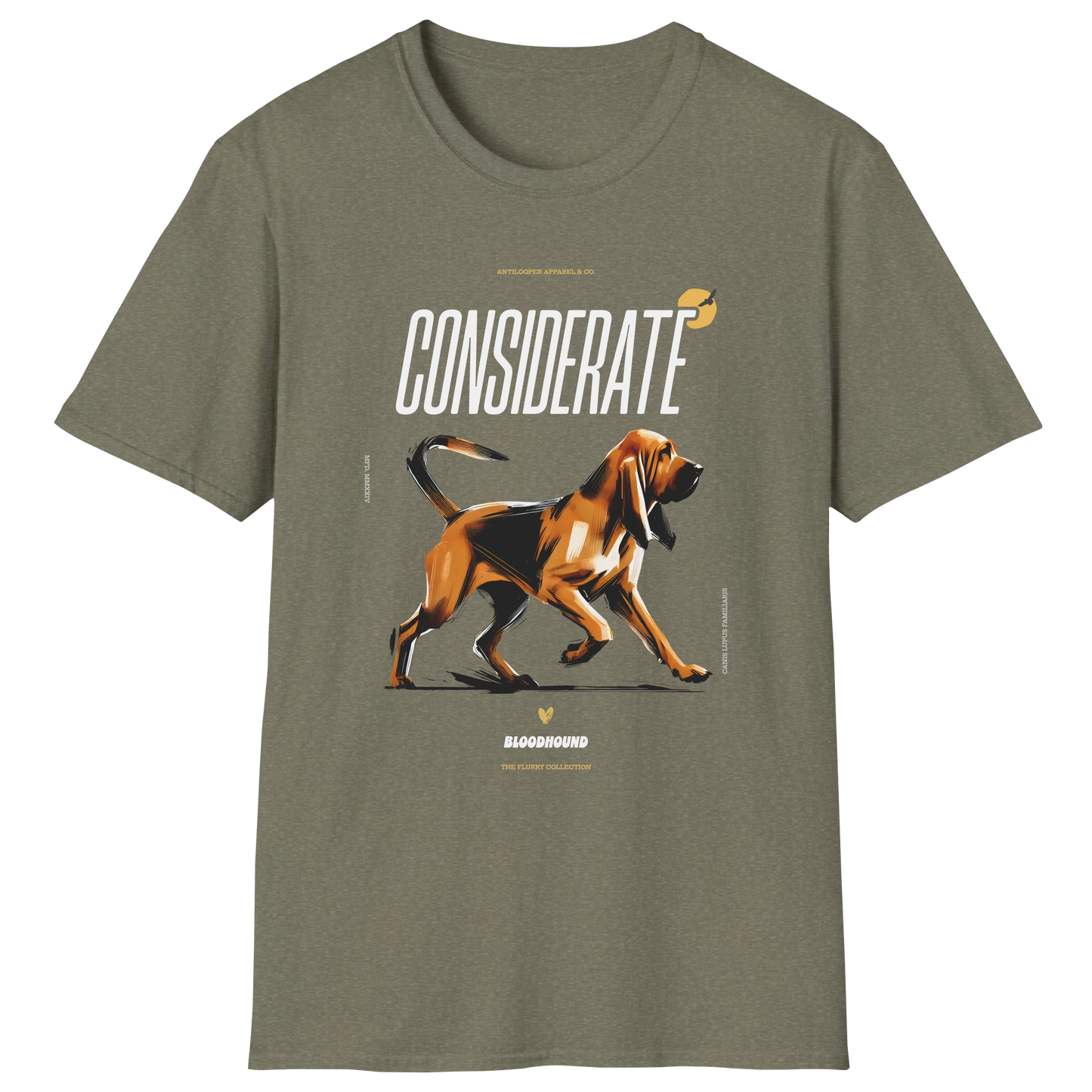 flatlay-flurry-bloodhound-t_shirt-heather_military_green