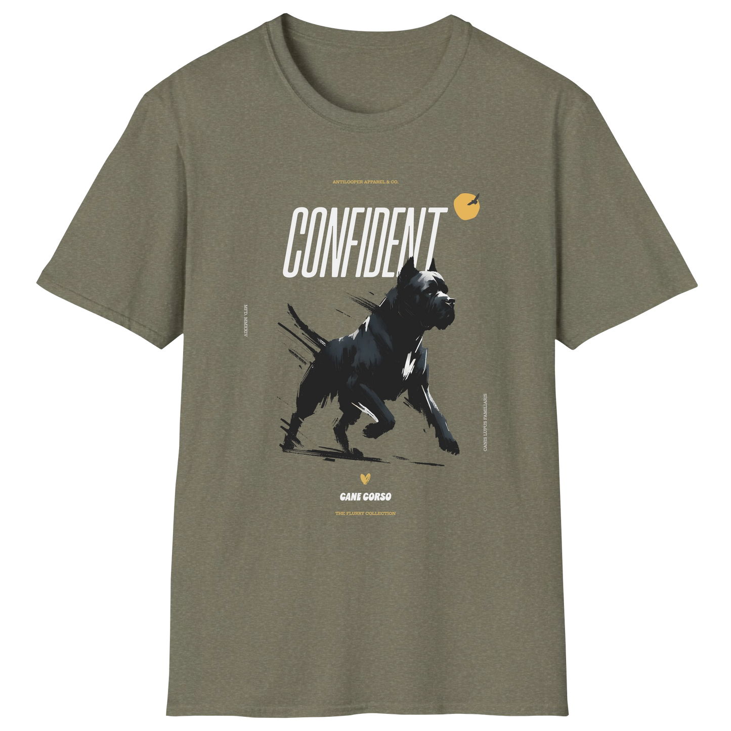flatlay-flurry-cane_corso-t_shirt-heather_military_green
