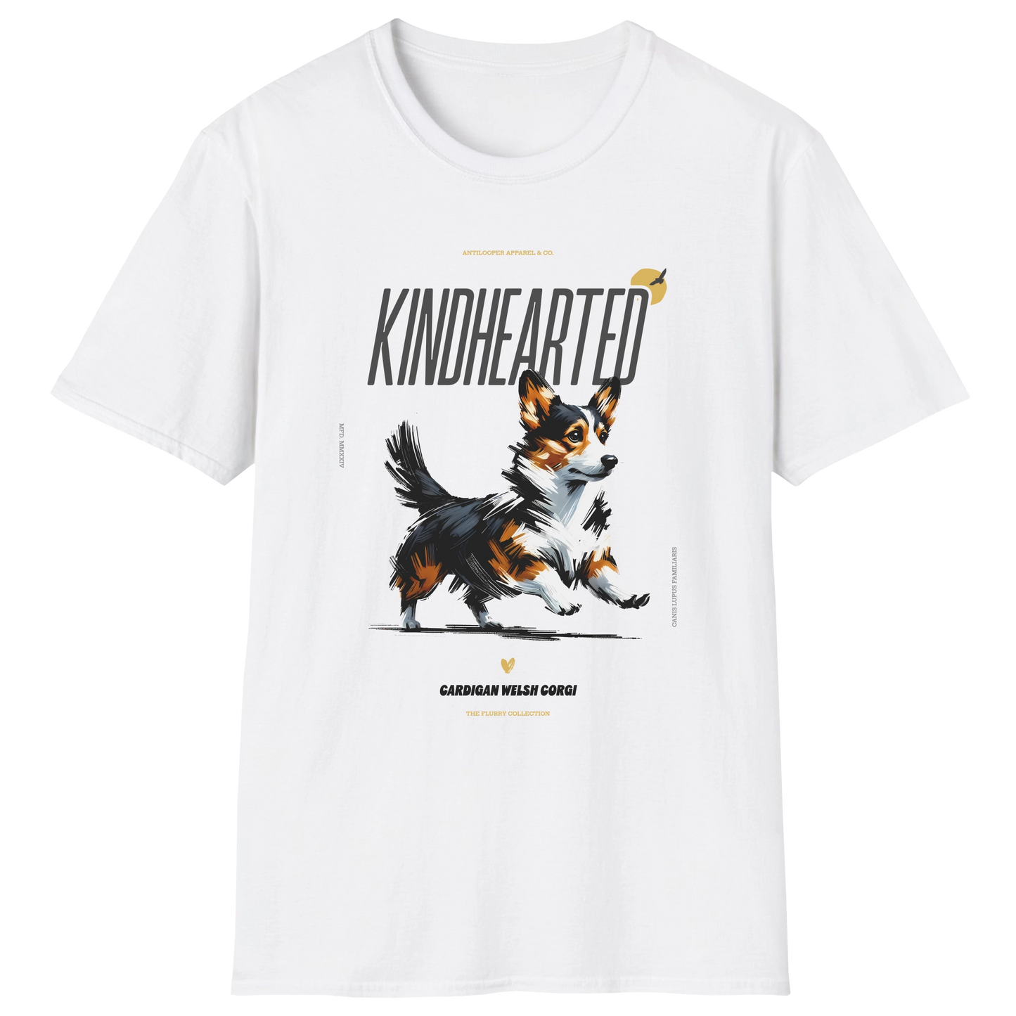 flatlay-flurry-cardigan_welsh_corgi-t_shirt-white