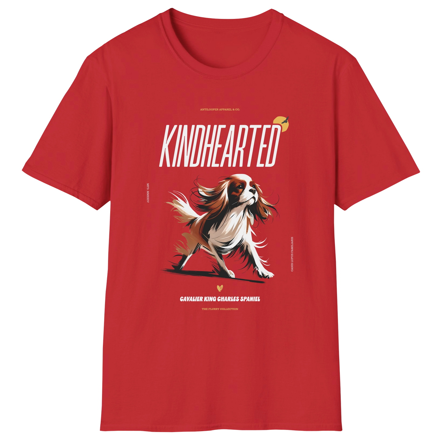 flatlay-flurry-cavalier_king_charles_spaniel-t_shirt-red