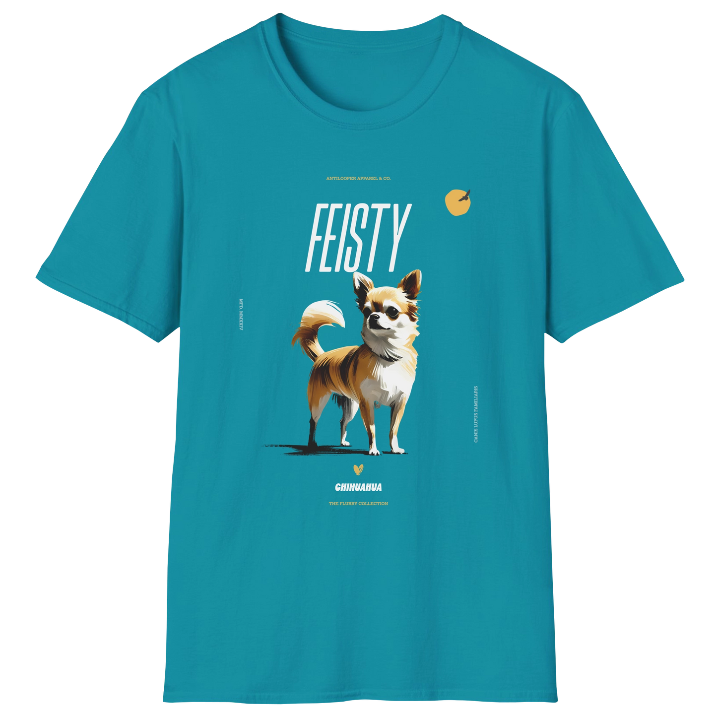 flatlay-flurry-chihuahua+apple_head-t_shirt-tropical_blue