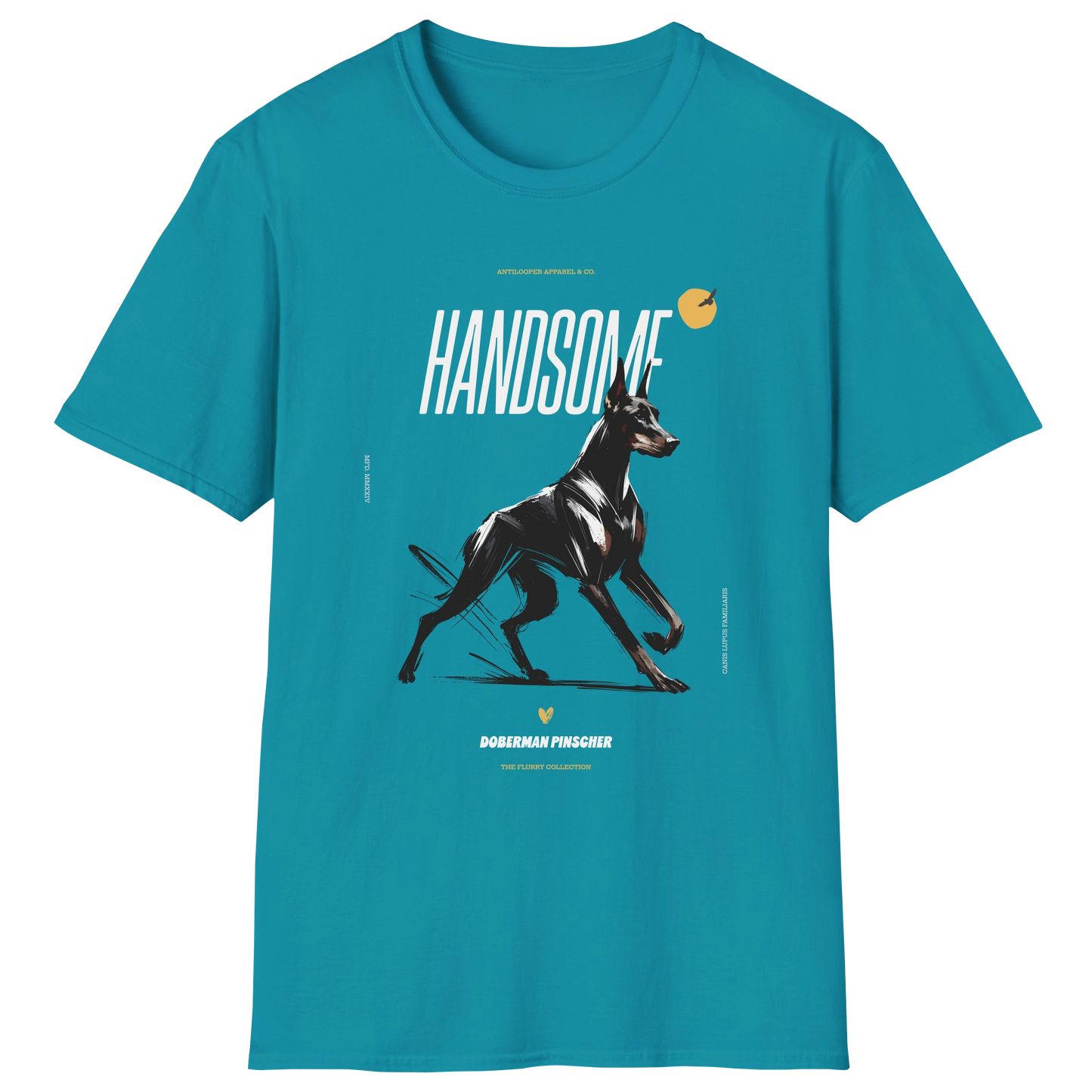 flatlay-flurry-doberman_pinscher-t_shirt-tropical_blue