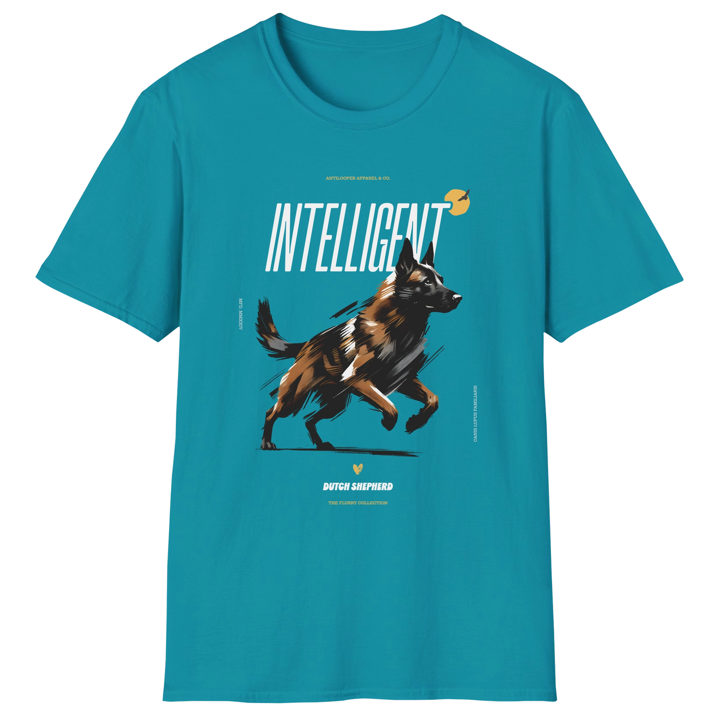 flatlay-flurry-dutch_shepherd-t_shirt-tropical_blue