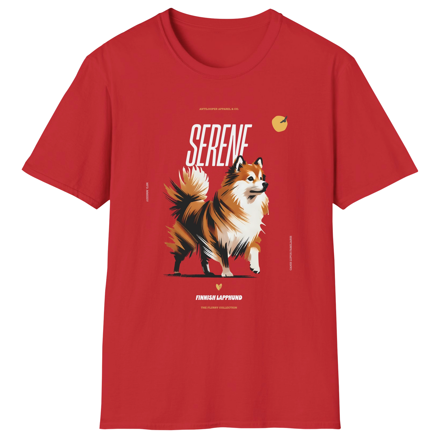 flatlay-flurry-finnish_lapphund-t_shirt-red