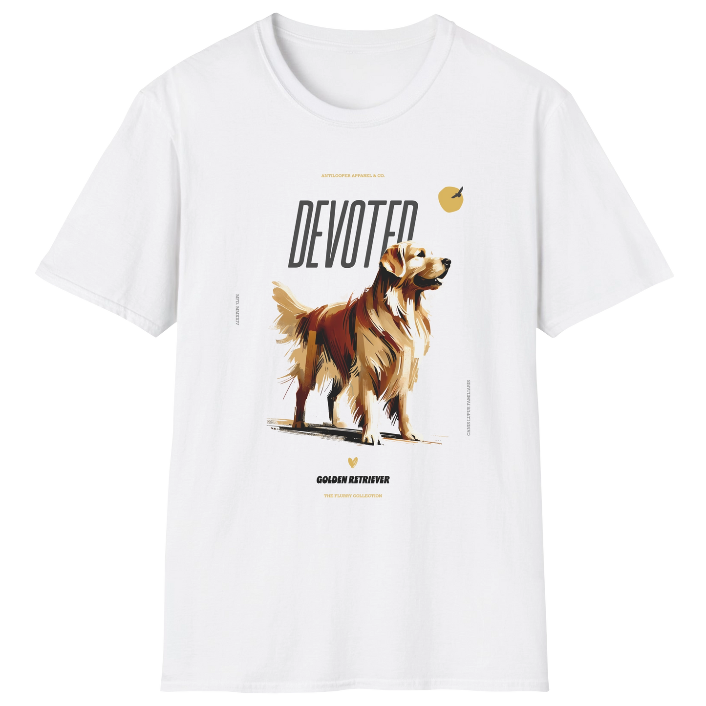 flatlay-flurry-golden_retriever-t_shirt-white