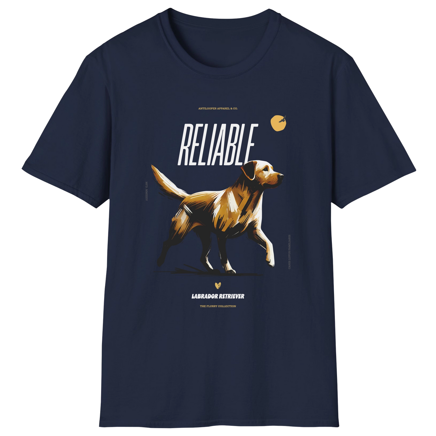 flatlay-flurry-labrador_retriever-t_shirt-navy