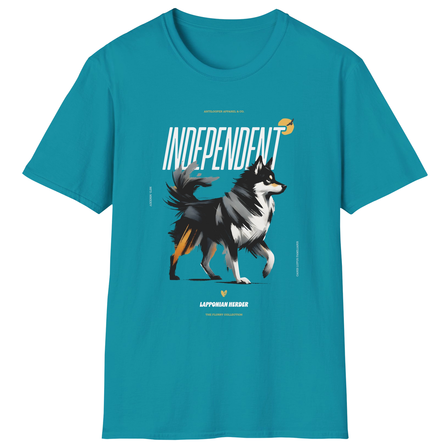 flatlay-flurry-lapponian_herder-t_shirt-tropical_blue