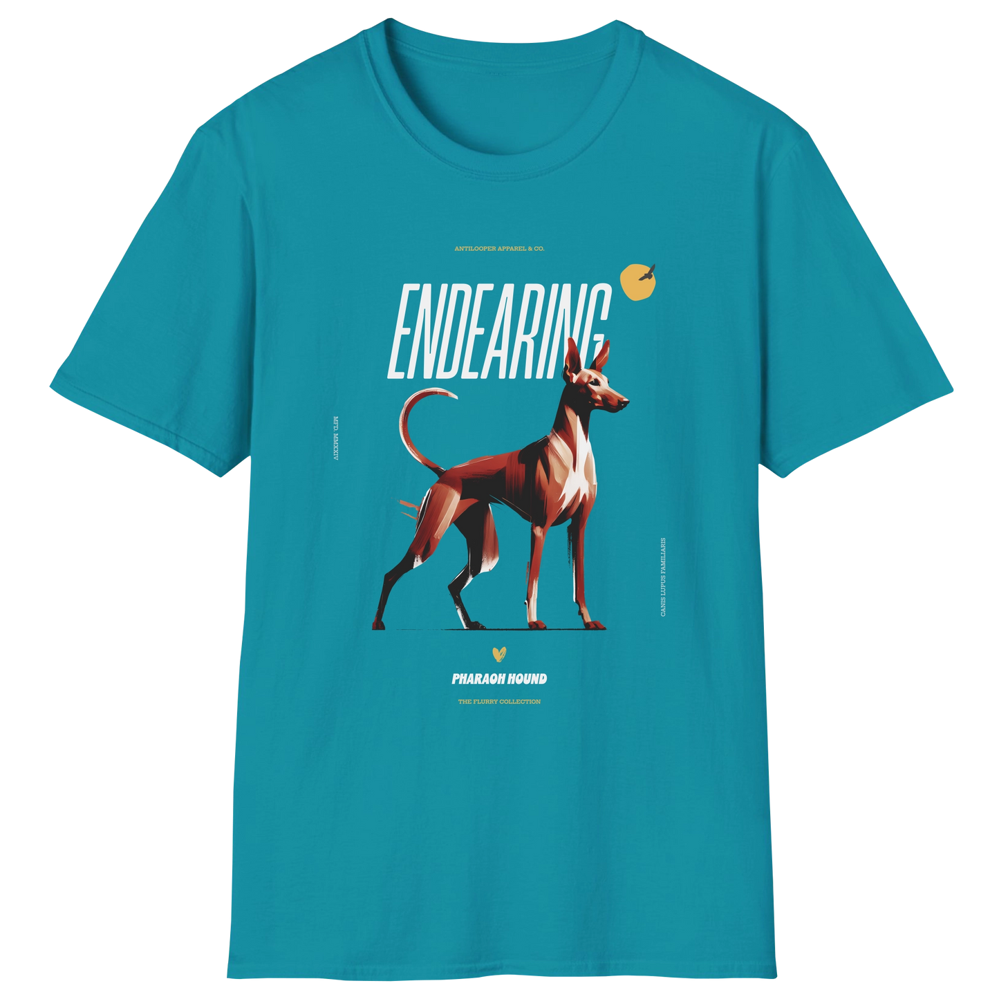 flatlay-flurry-pharaoh_hound-t_shirt-tropical_blue