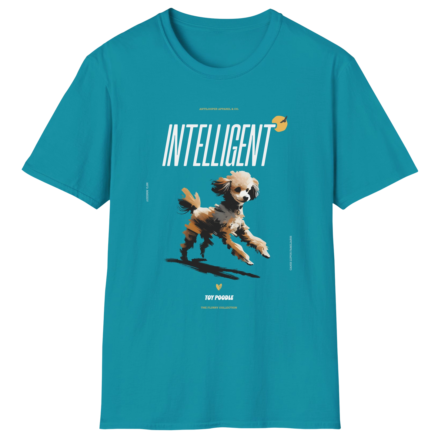 flatlay-flurry-poodle+toy-t_shirt-tropical_blue