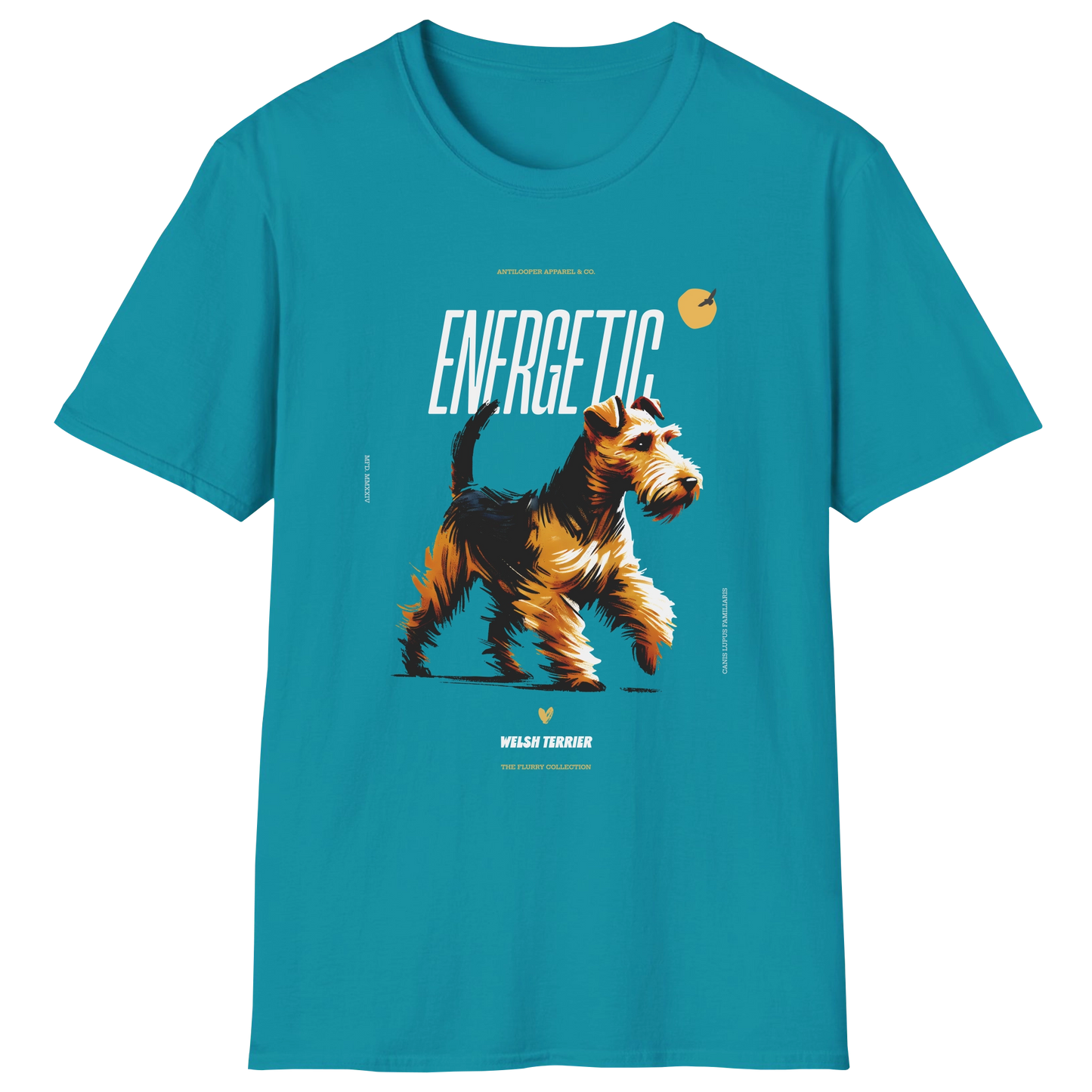 flatlay-flurry-welsh_terrier-t_shirt-tropical_blue