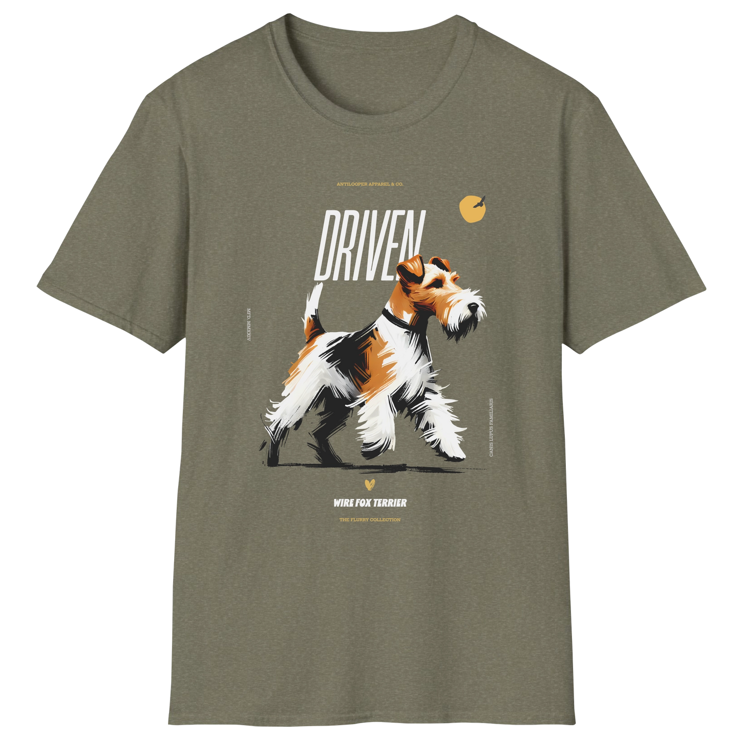 flatlay-flurry-wire_fox_terrier-t_shirt-heather_military_green