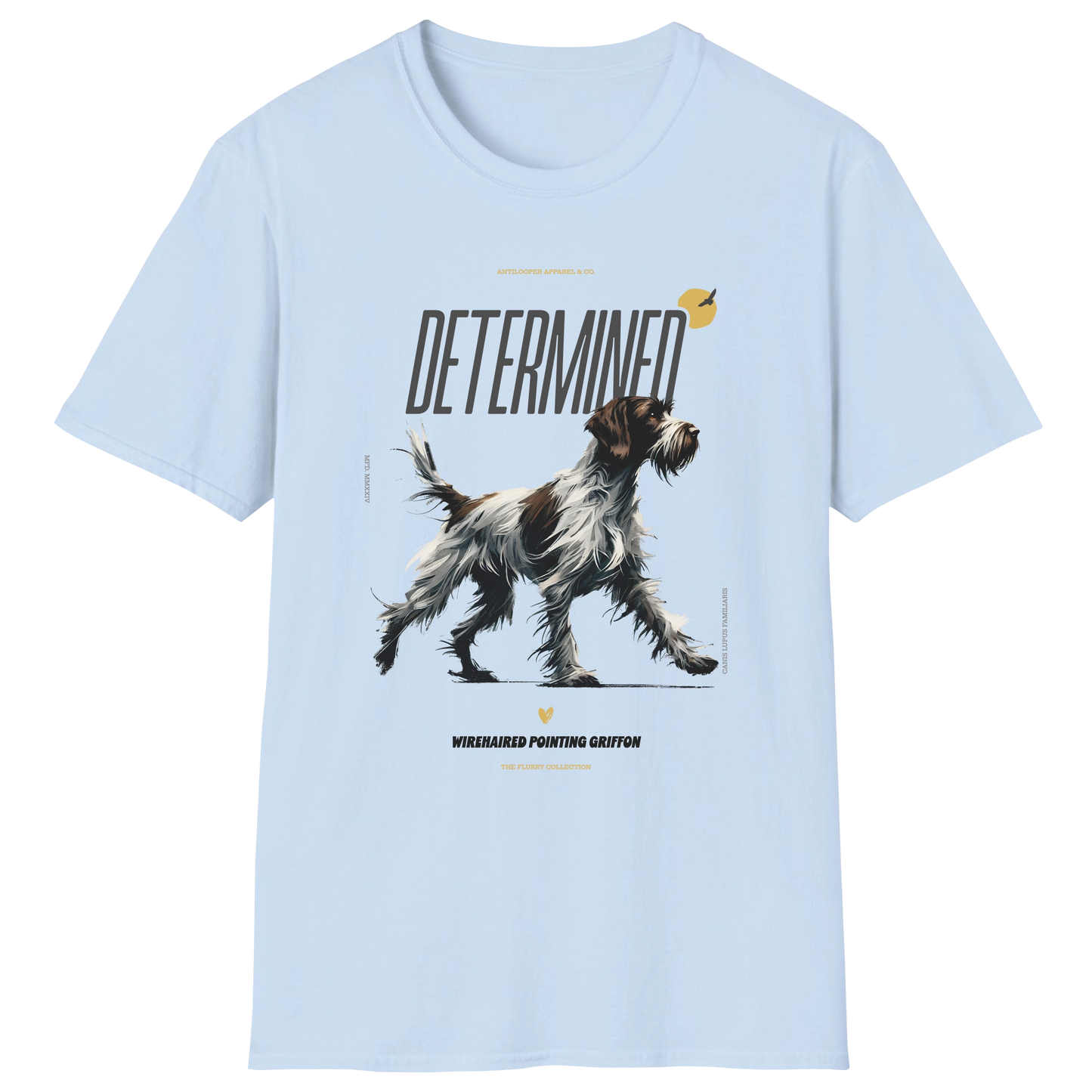 flatlay-flurry-wirehaired_pointing_griffon-t_shirt-light_blue