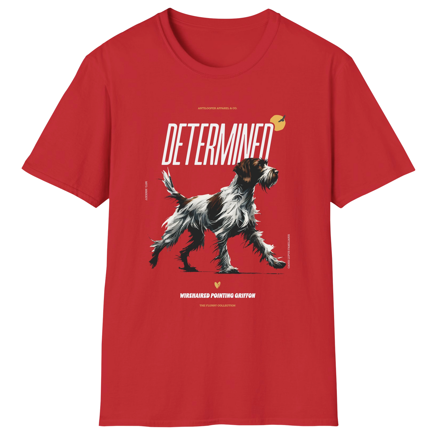 flatlay-flurry-wirehaired_pointing_griffon-t_shirt-red