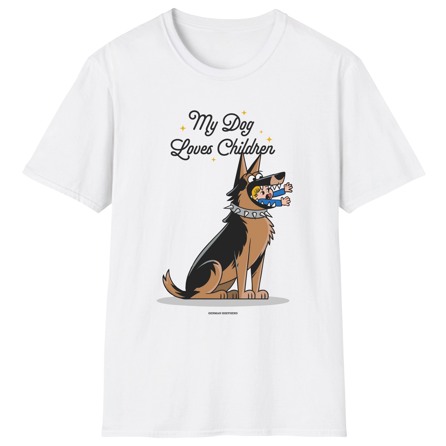 flatlay-german_shepherd-loves_children-t_shirt-white
