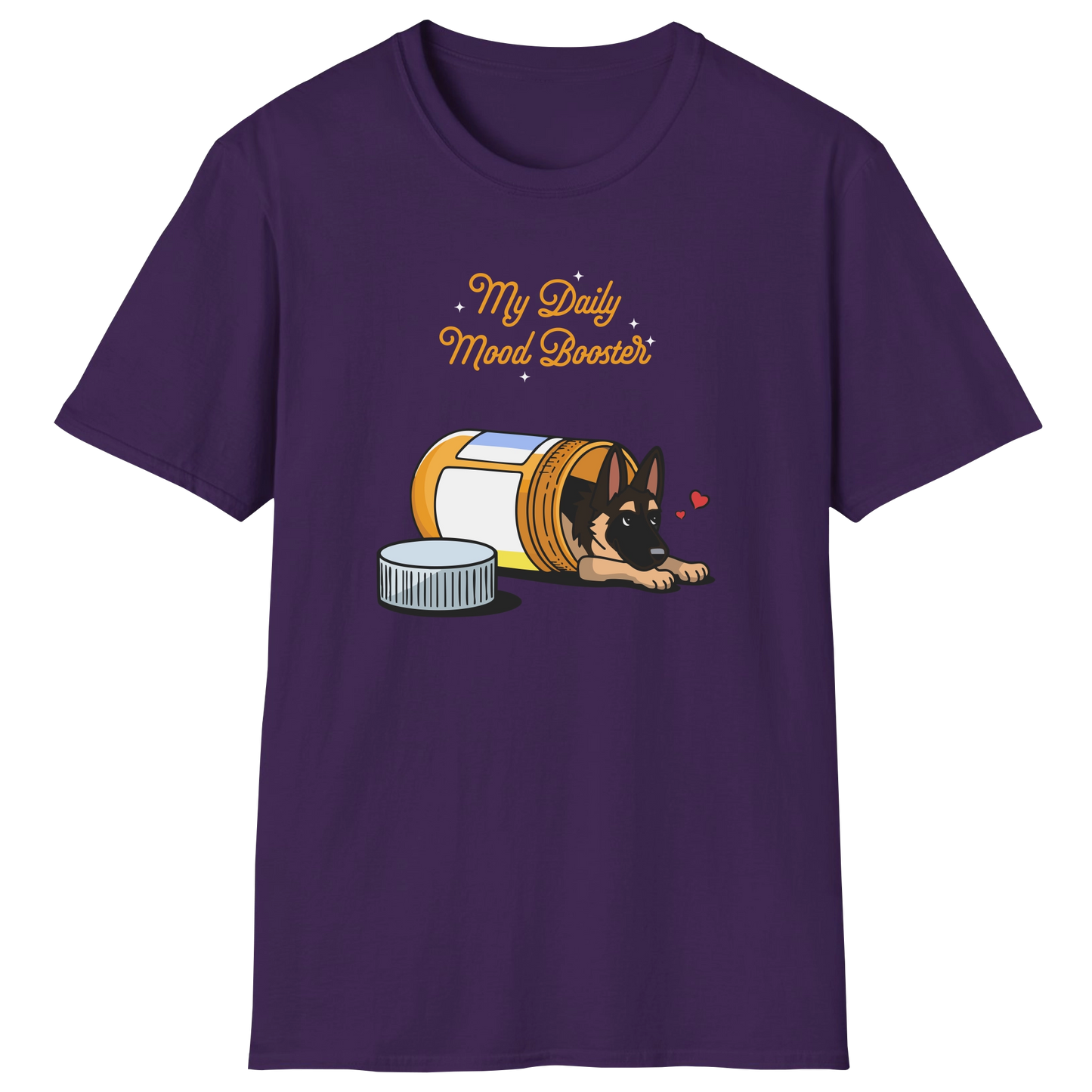 flatlay-german_shepherd-mood_booster-t_shirt-purple
