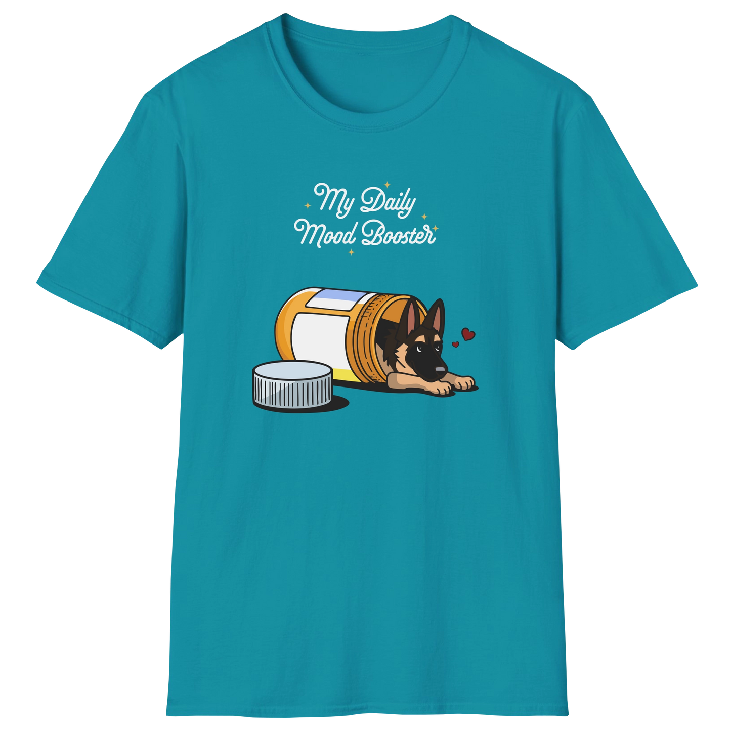 flatlay-german_shepherd-mood_booster-t_shirt-tropical_blue