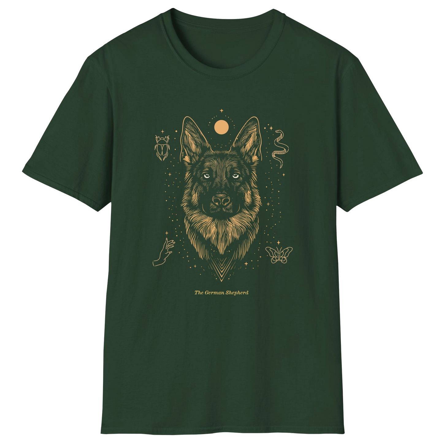 flatlay-german_shepherd-mystic-t_shirt-forest_green