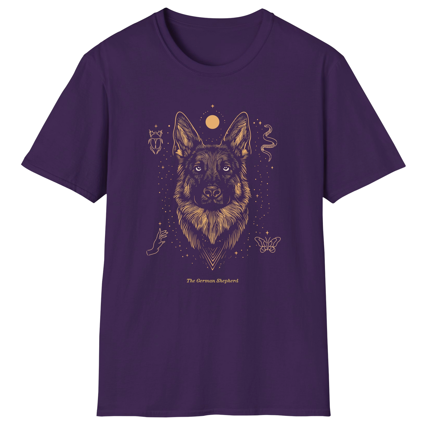 flatlay-german_shepherd-mystic-t_shirt-purple