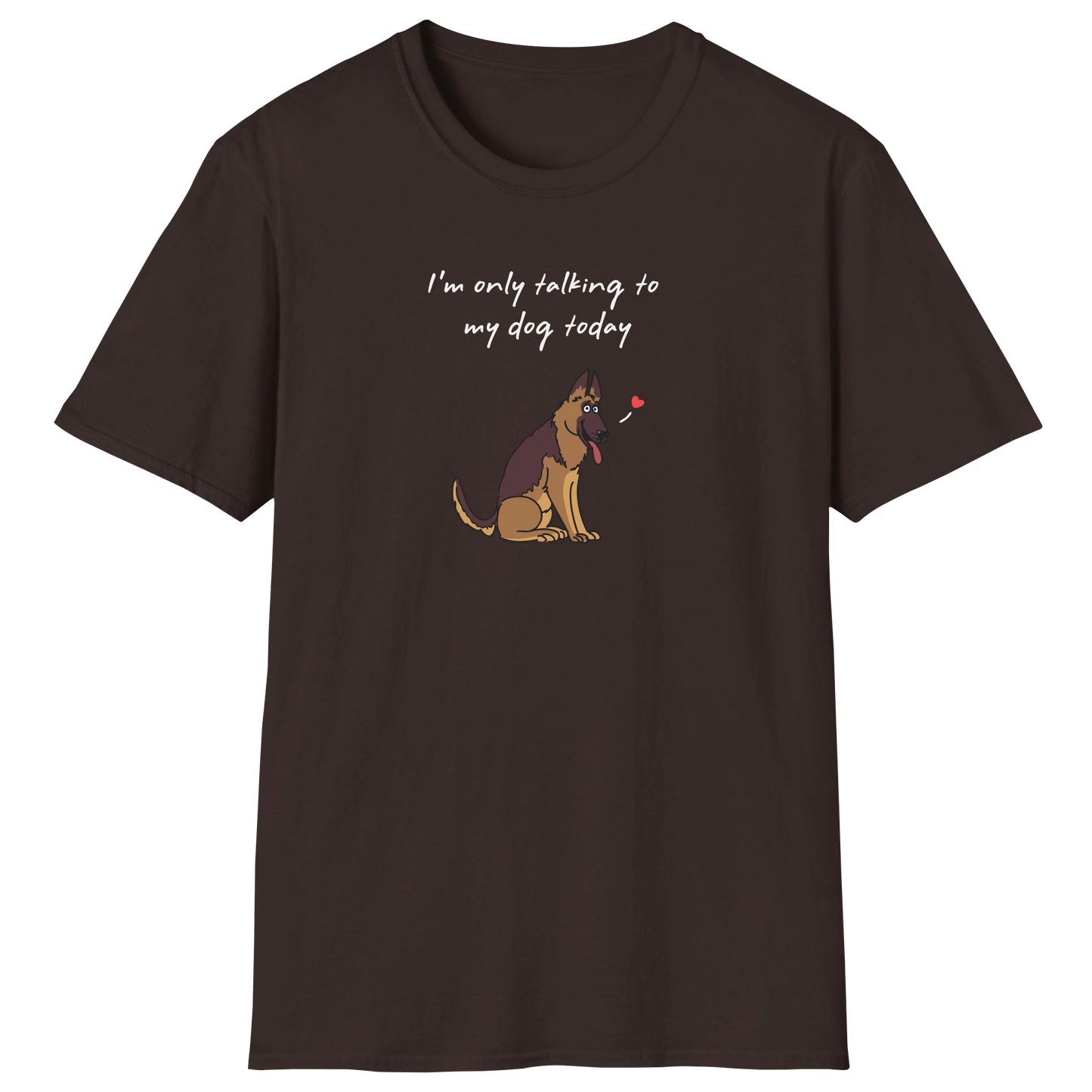 flatlay-german_shepherd-only_talking-t_shirt-dark_chocolate