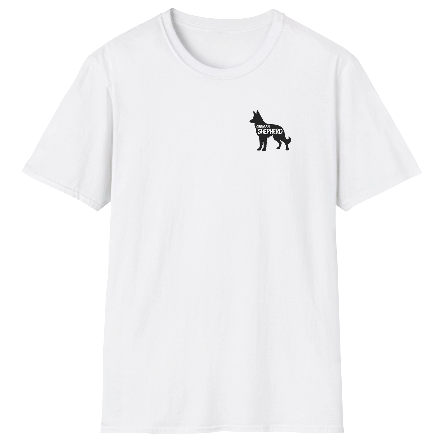 flatlay-german_shepherd-pocket_silhouette-t_shirt-white
