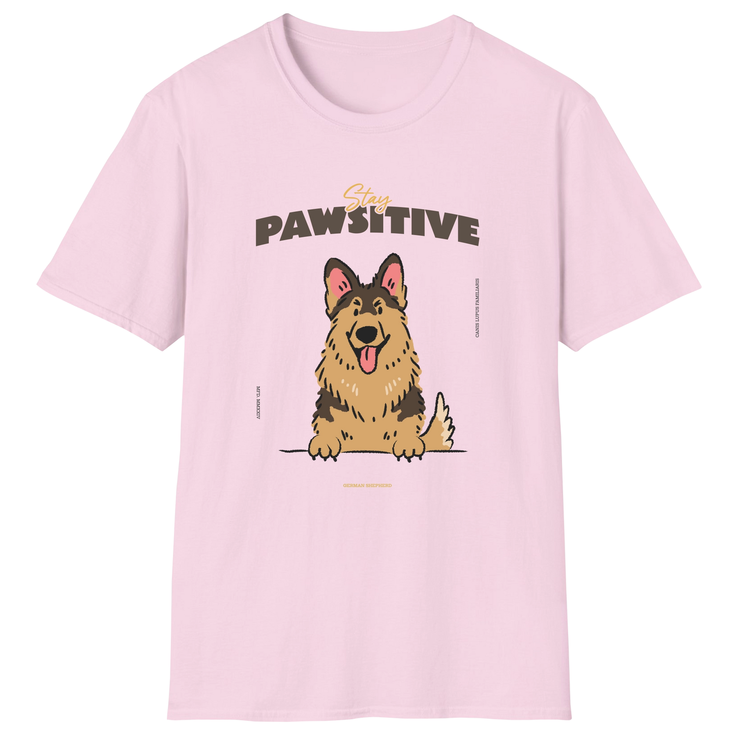 flatlay-german_shepherd-stay_pawsitive-t_shirt-light_pink