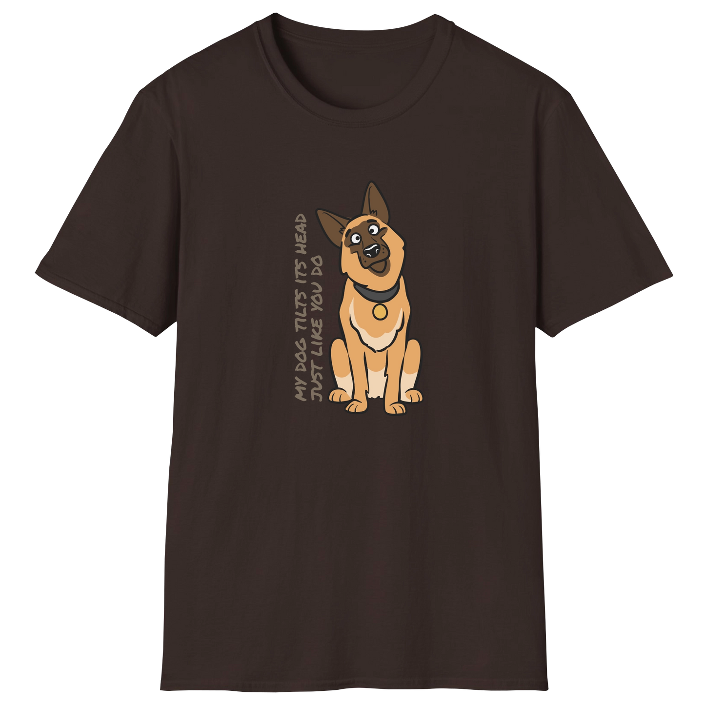flatlay-german_shepherd-tilt_like_you-t_shirt-dark_chocolate