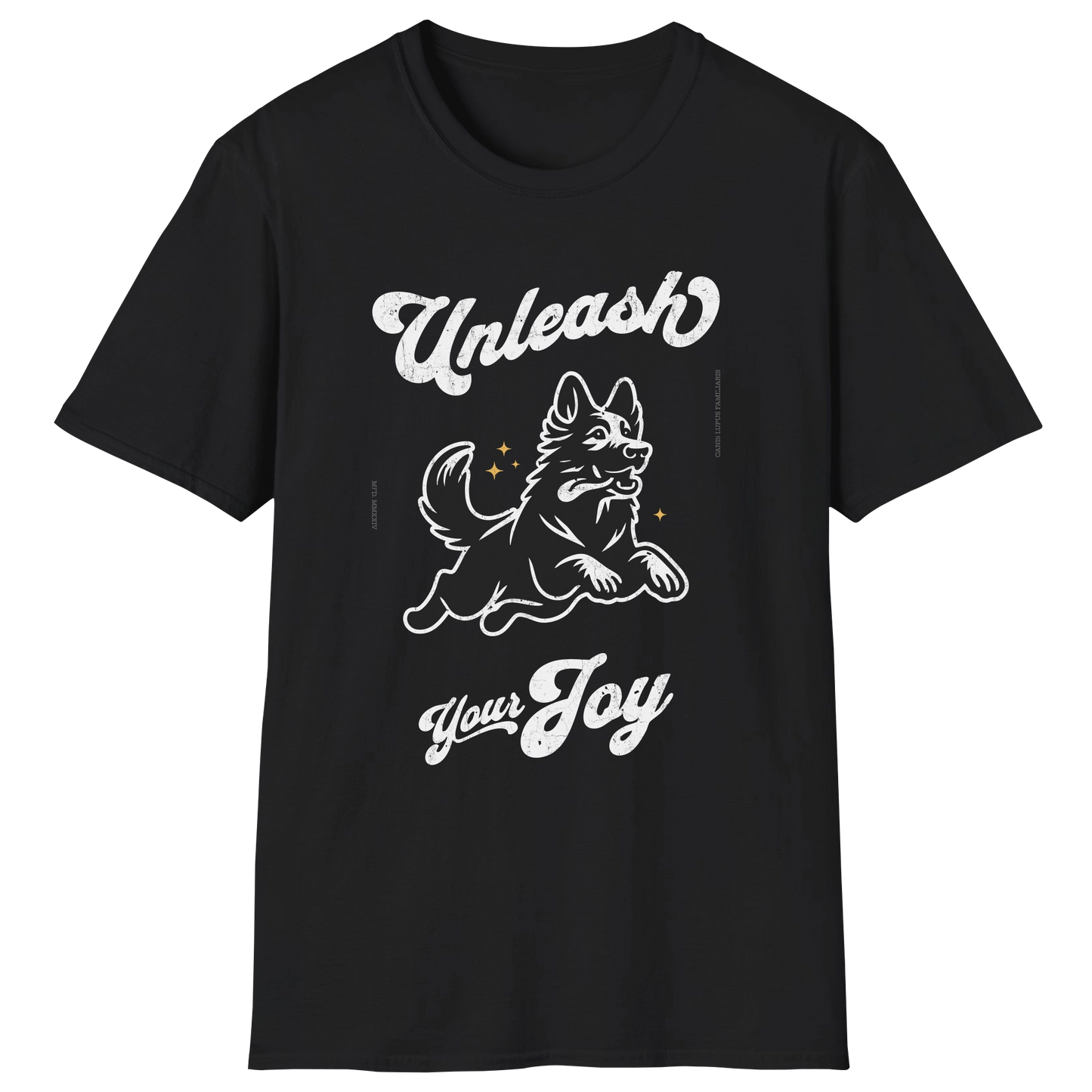 flatlay-german_shepherd-unleash_your_joy-t_shirt-black