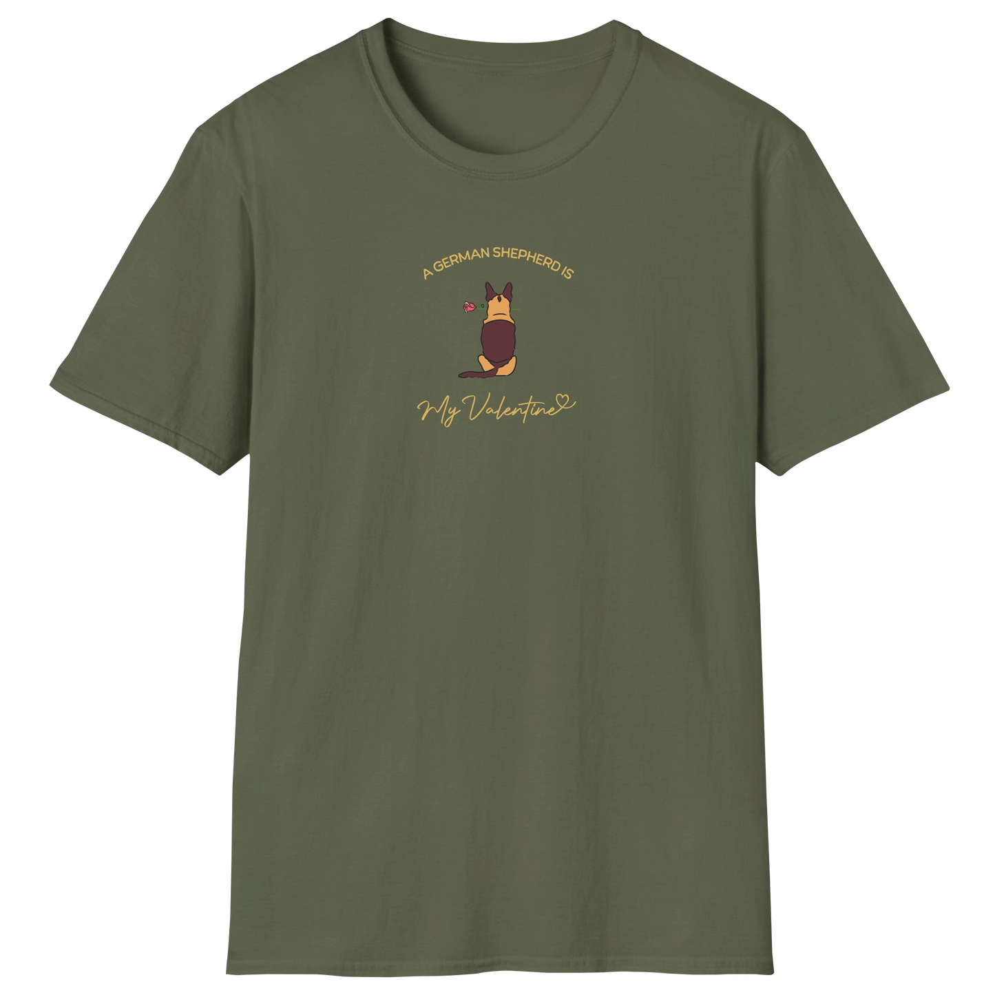 flatlay-german_shepherd-valentine-t_shirt-military_green