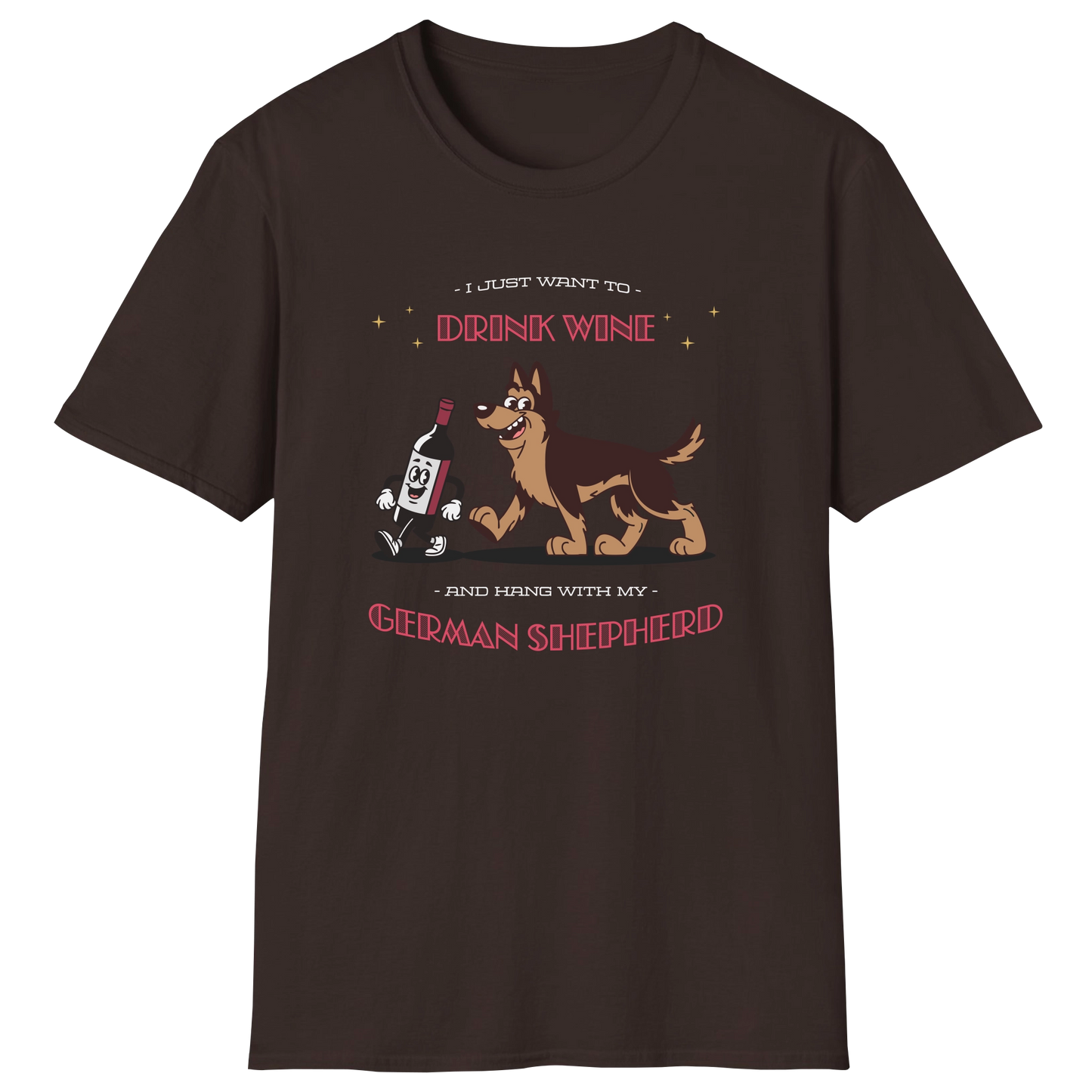 flatlay-german_shepherd-wine_lover-t_shirt-dark_chocolate