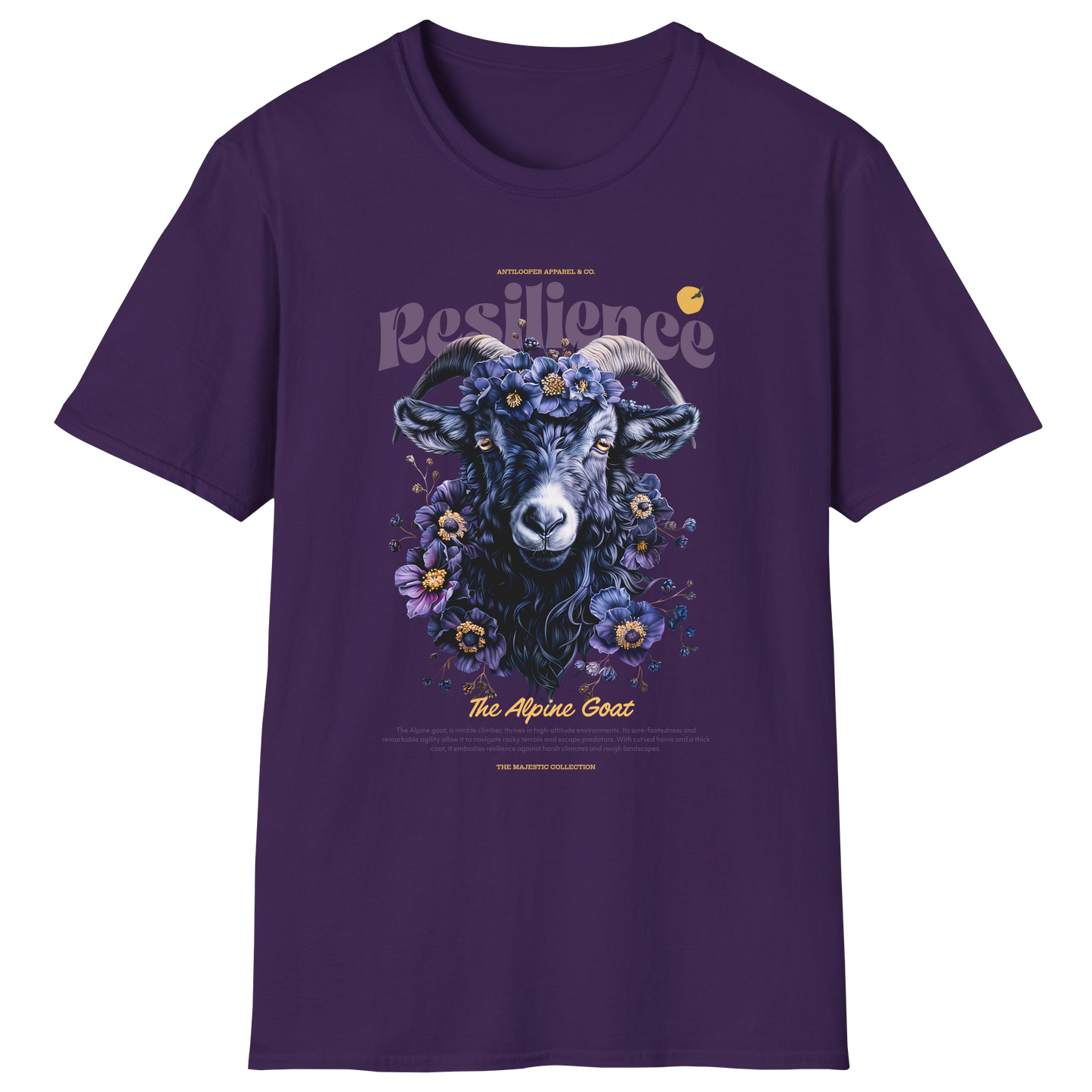 flatlay-majestic-alpine_goat-t_shirt-purple