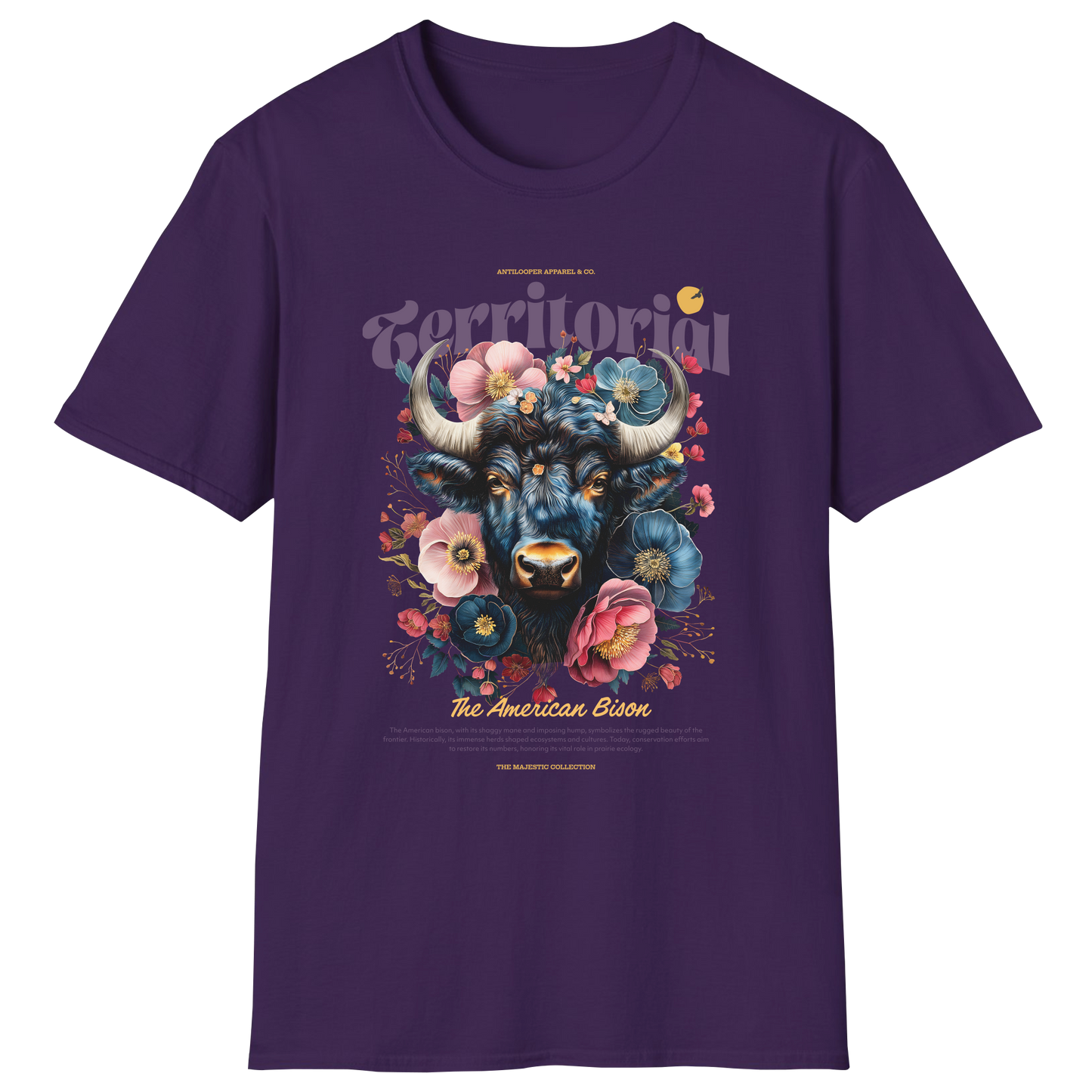flatlay-majestic-american_bison-t_shirt-purple