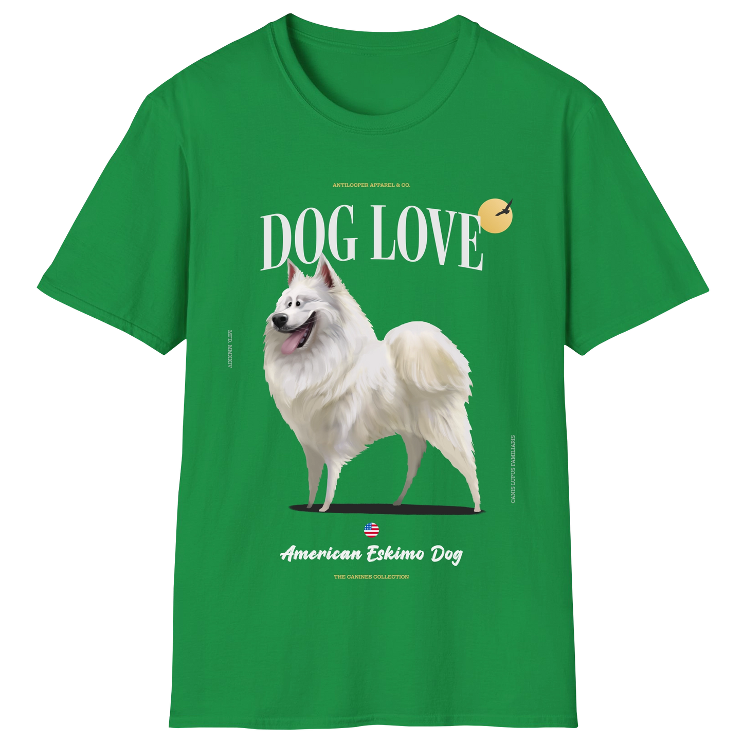 flatlay-canines-american_eskimo_dog-white-irish_green