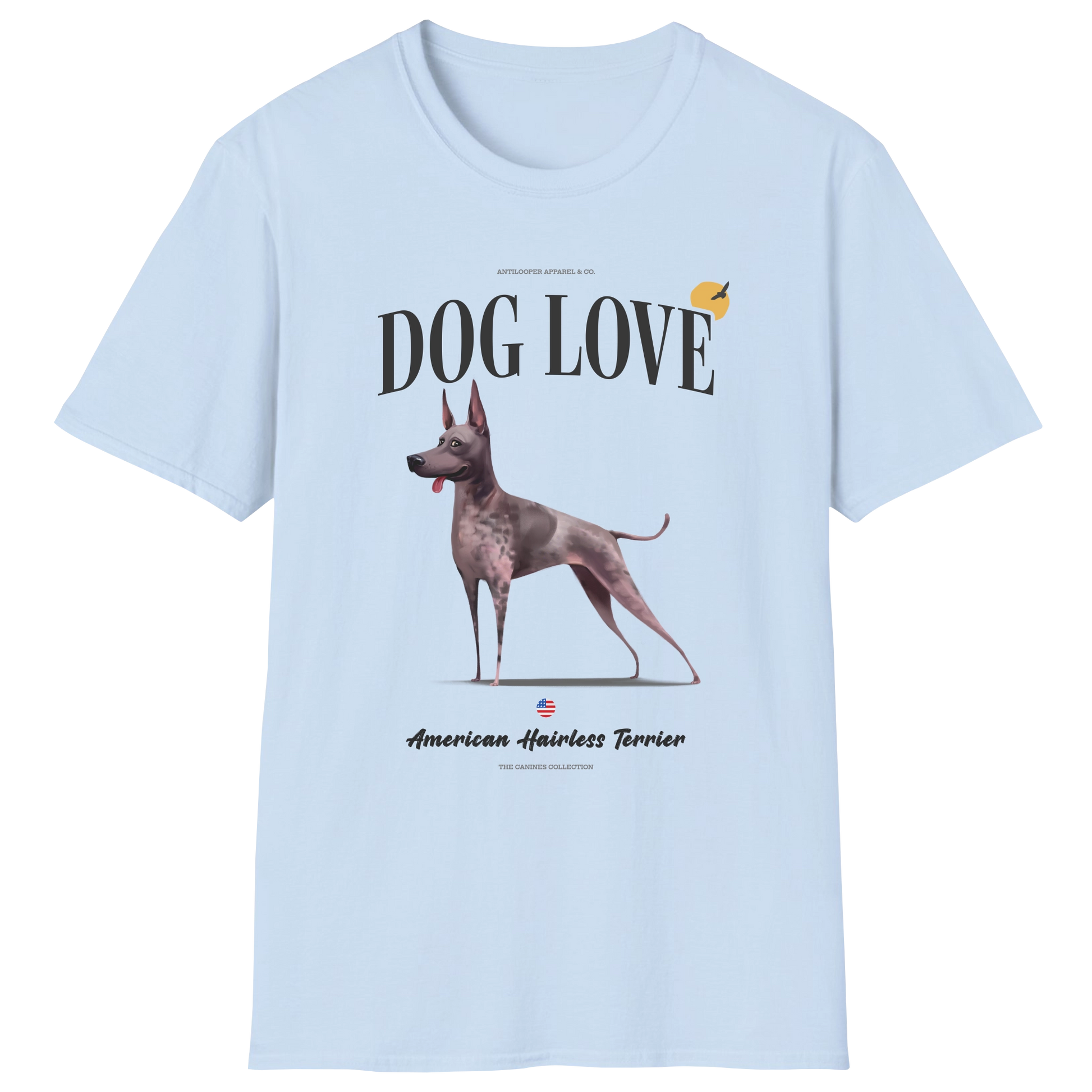 flatlay-canines-american_hairless_terrier-red_tan-dog_love-t_shirt-light_blue