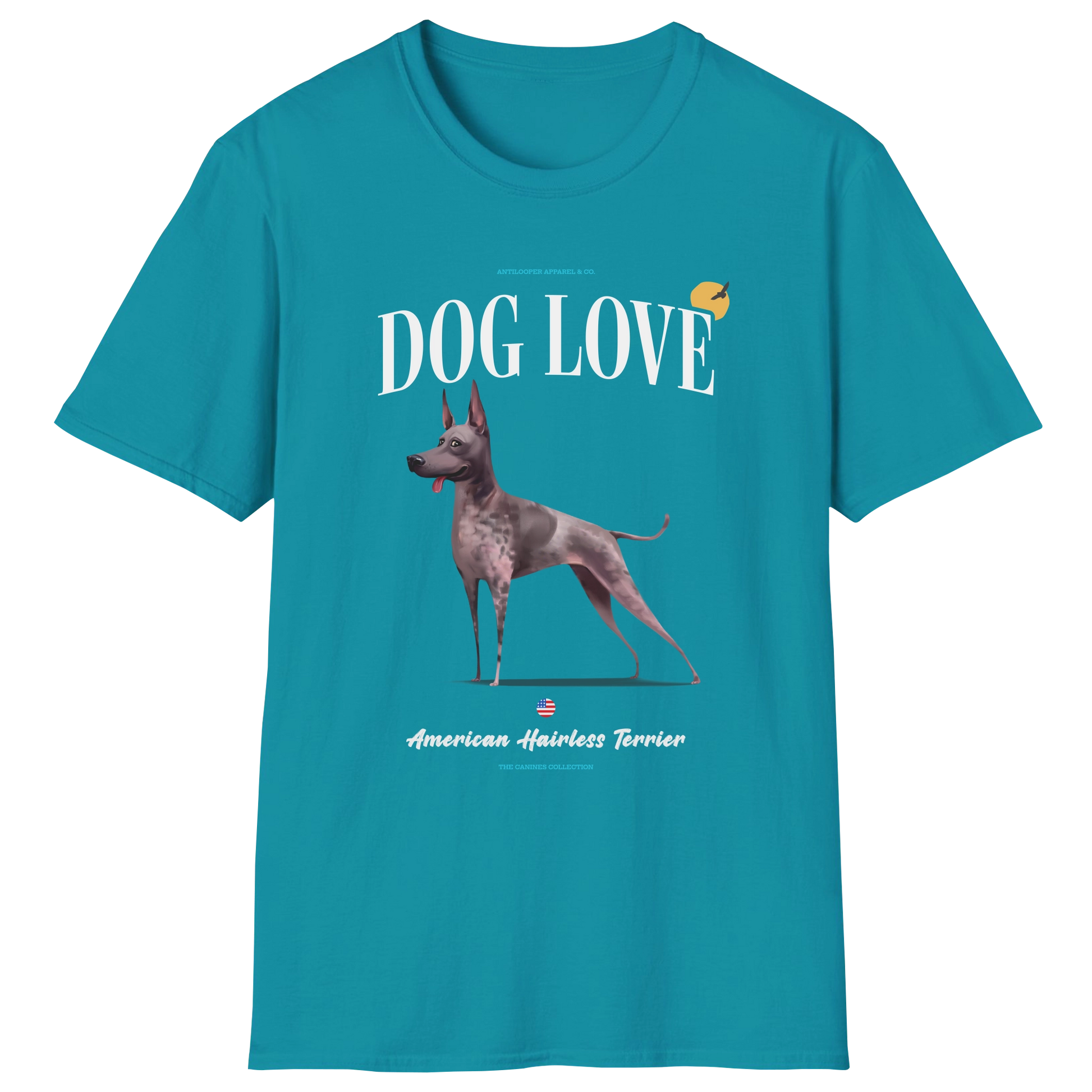 flatlay-canines-american_hairless_terrier-red_tan-dog_love-t_shirt-tropical_blue