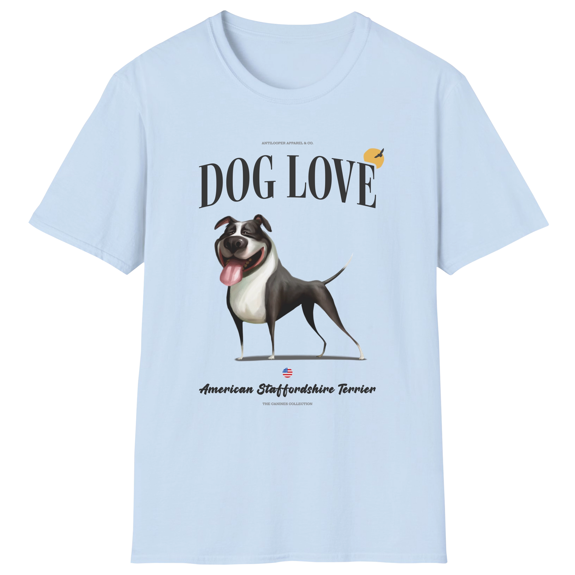 flatlay-canines-american_staffordshire_terrier-black_white-dog_love-t_shirt-light_blue