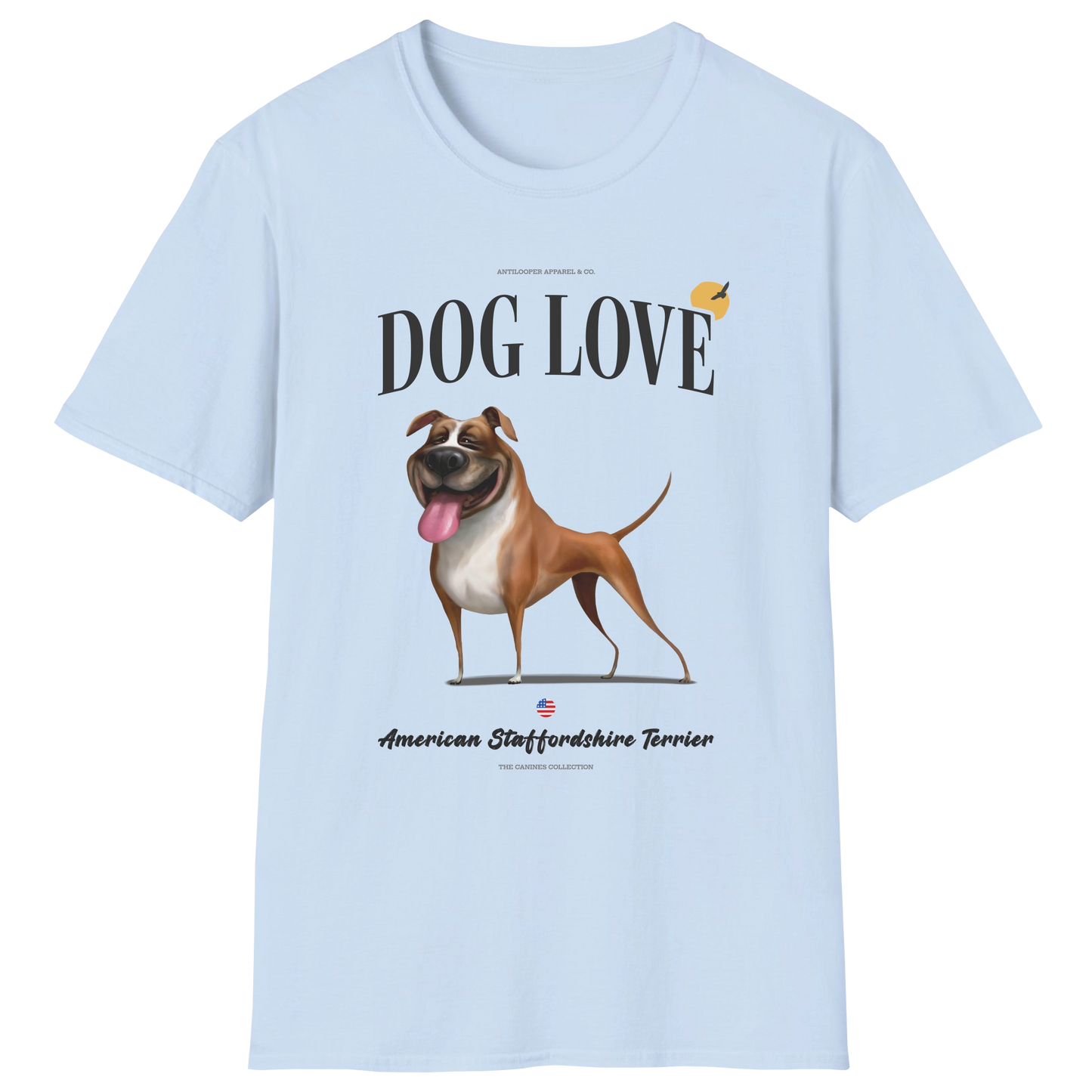 flatlay-canines-american_staffordshire_terrier-brown_white-dog_love-t_shirt-light_blue