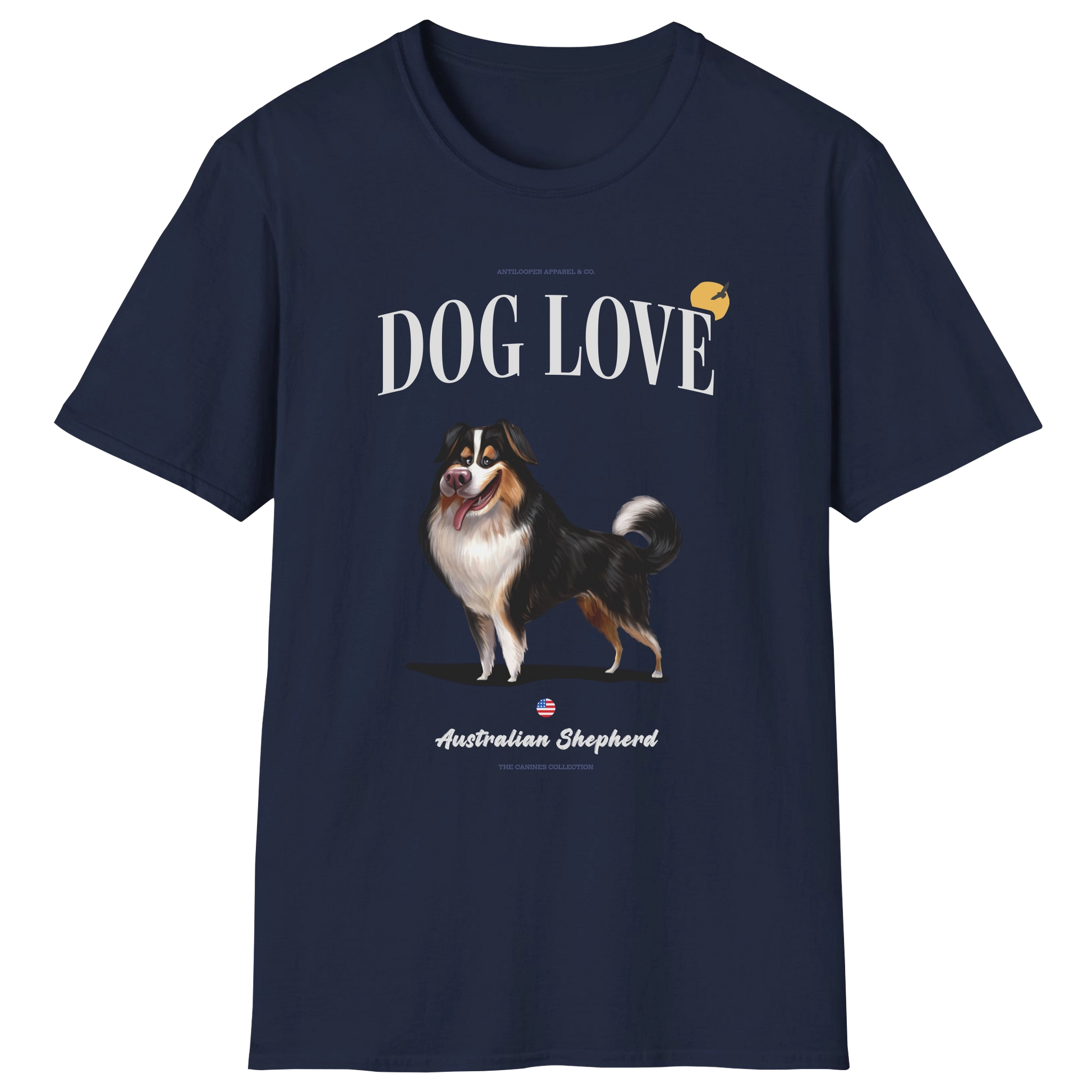 flatlay-canines-australian_shepherd-black-dog_love-t_shirt-navy