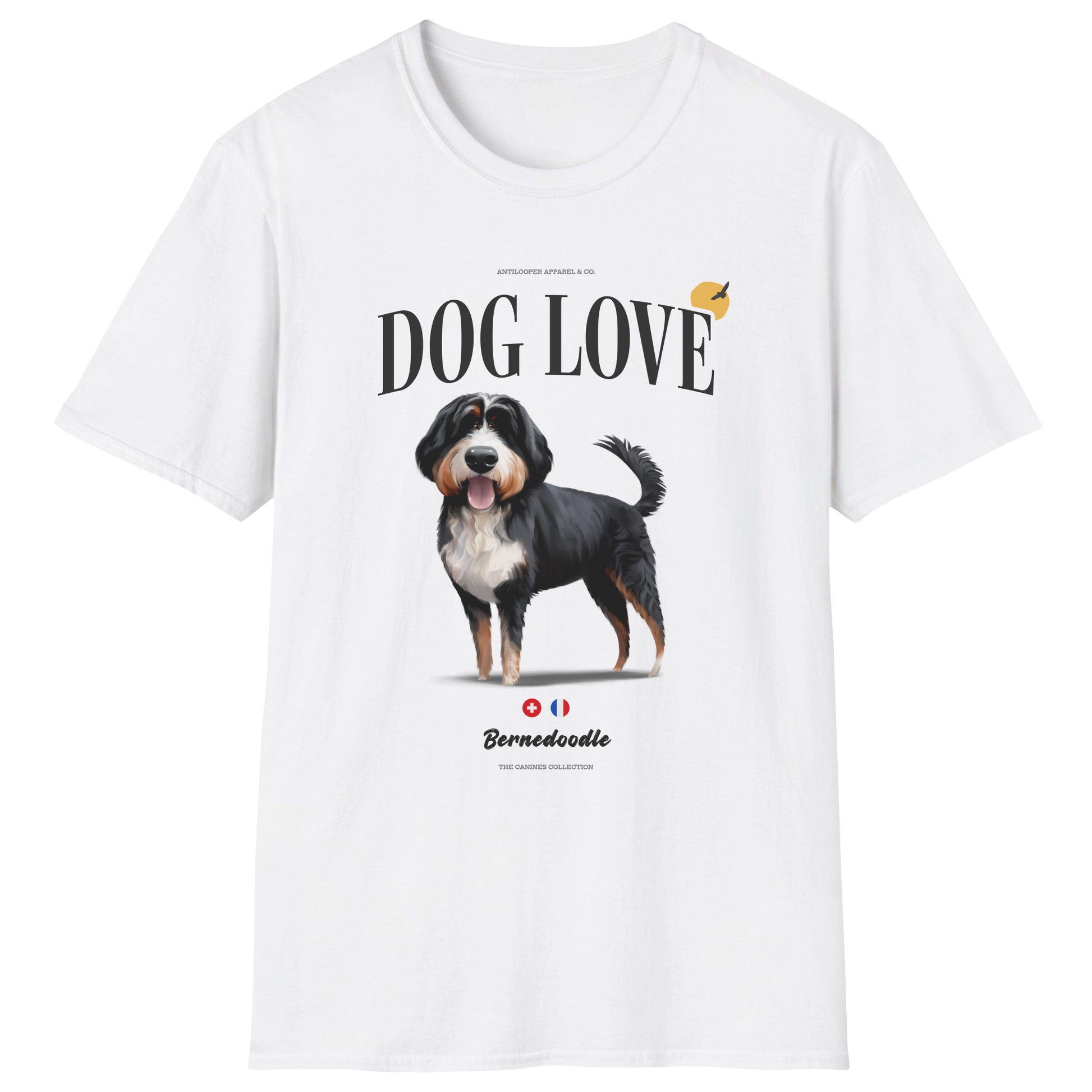flatlay-canines-bernedoodle-tricolor-dog_love-t_shirt-white