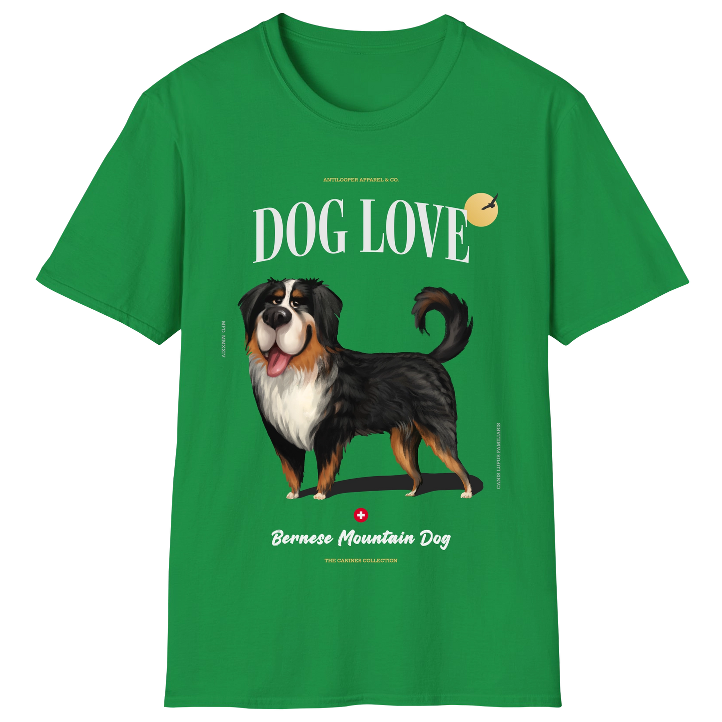 flatlay-canines-bernese_mountain_dog-black_tan_white-irish_green