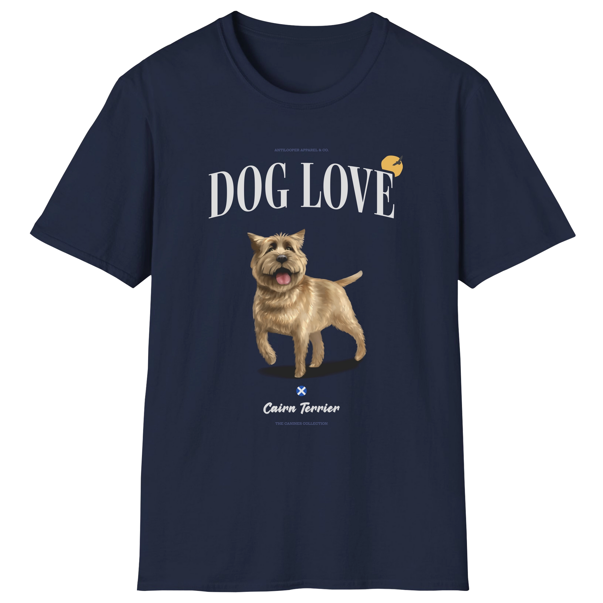 flatlay-canines-cairn_terrier-wheaten-dog_love-t_shirt-navy