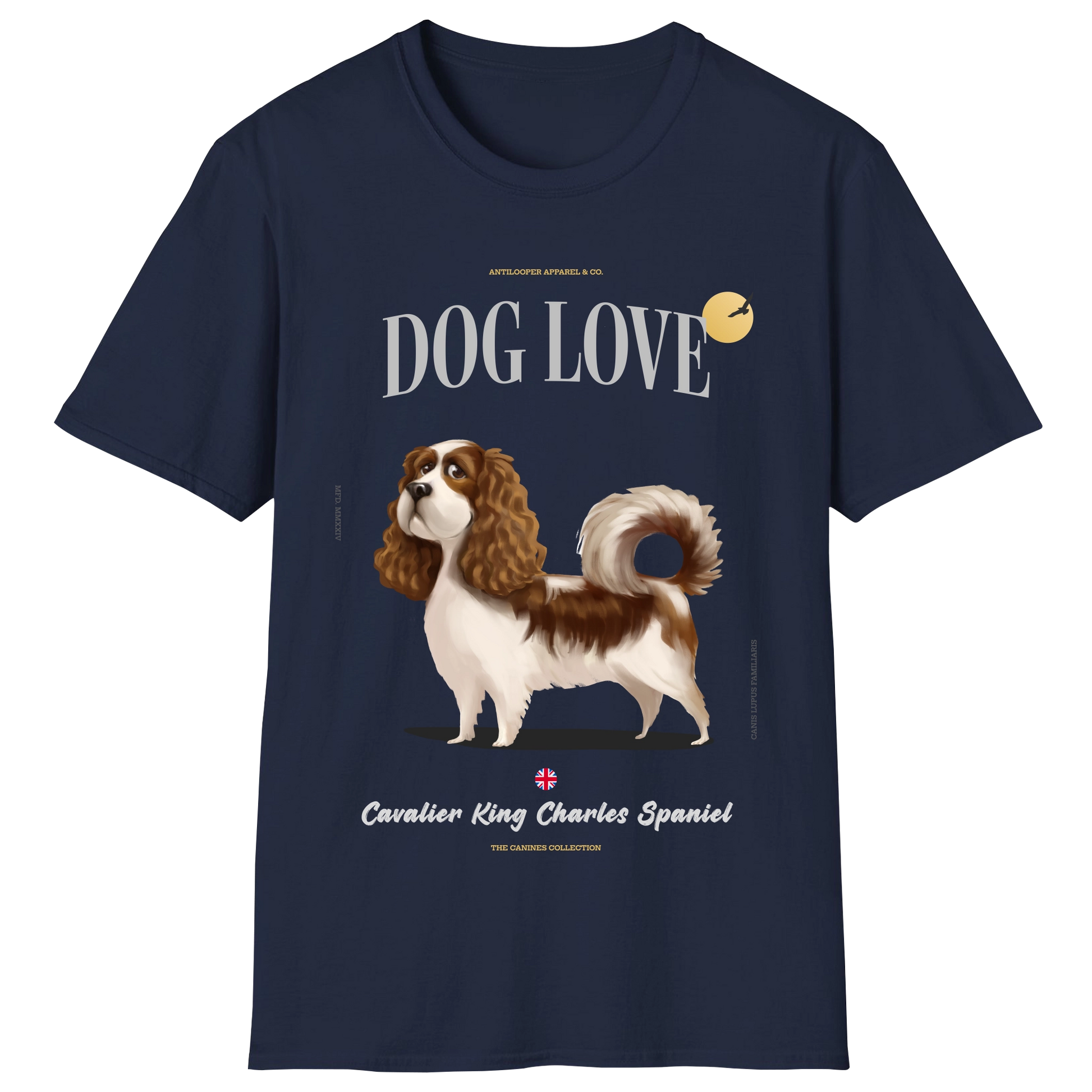 flatlay-canines-cavalier_king_charles_spaniel-blenheim-navy