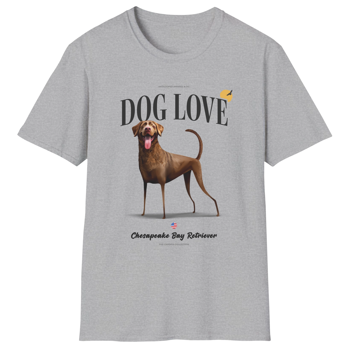 flatlay-canines-chesapeake_bay_retriever-brown-dog_love-t_shirt-sport_grey