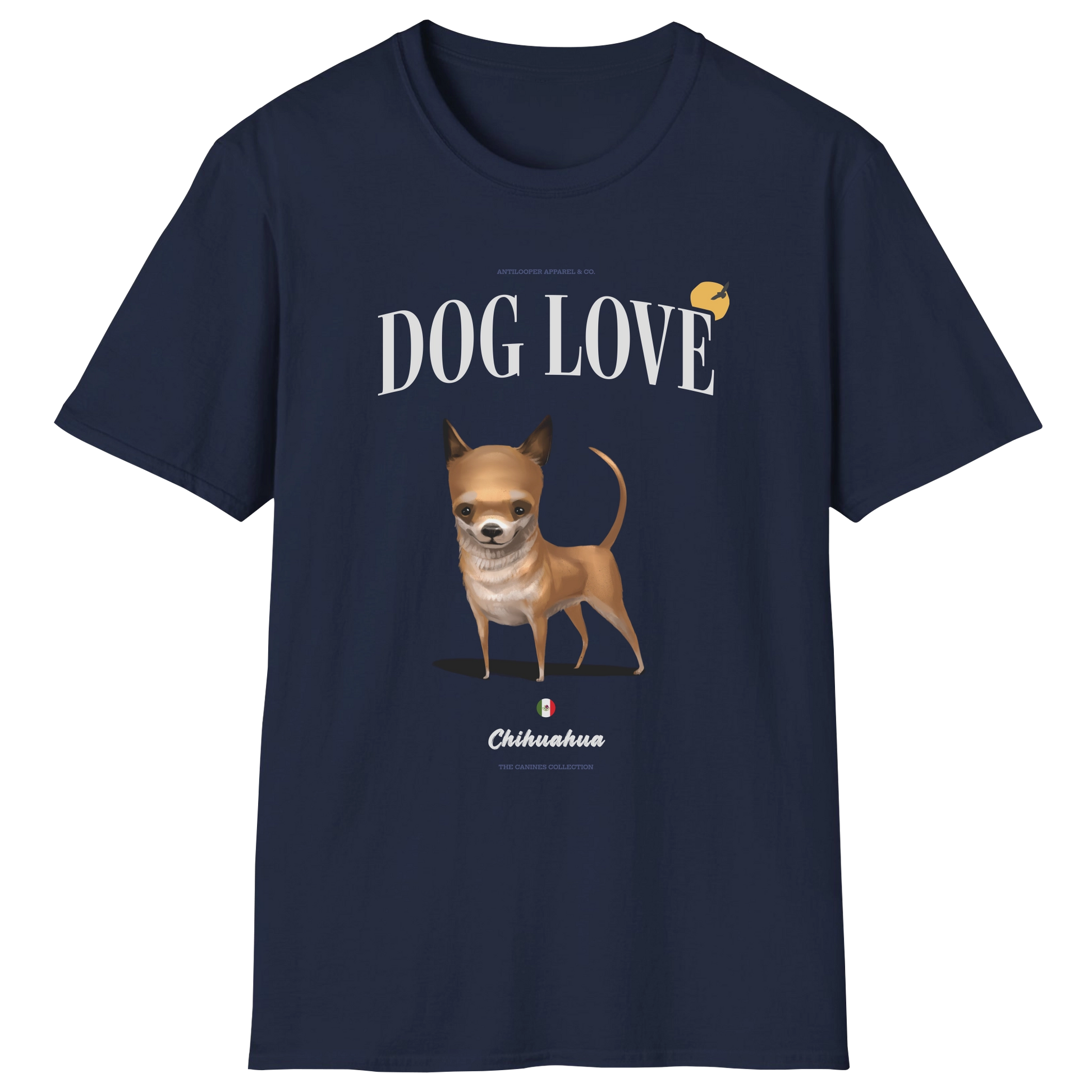 flatlay-canines-chihuahua+apple_head-fawn-dog_love-t_shirt-navy