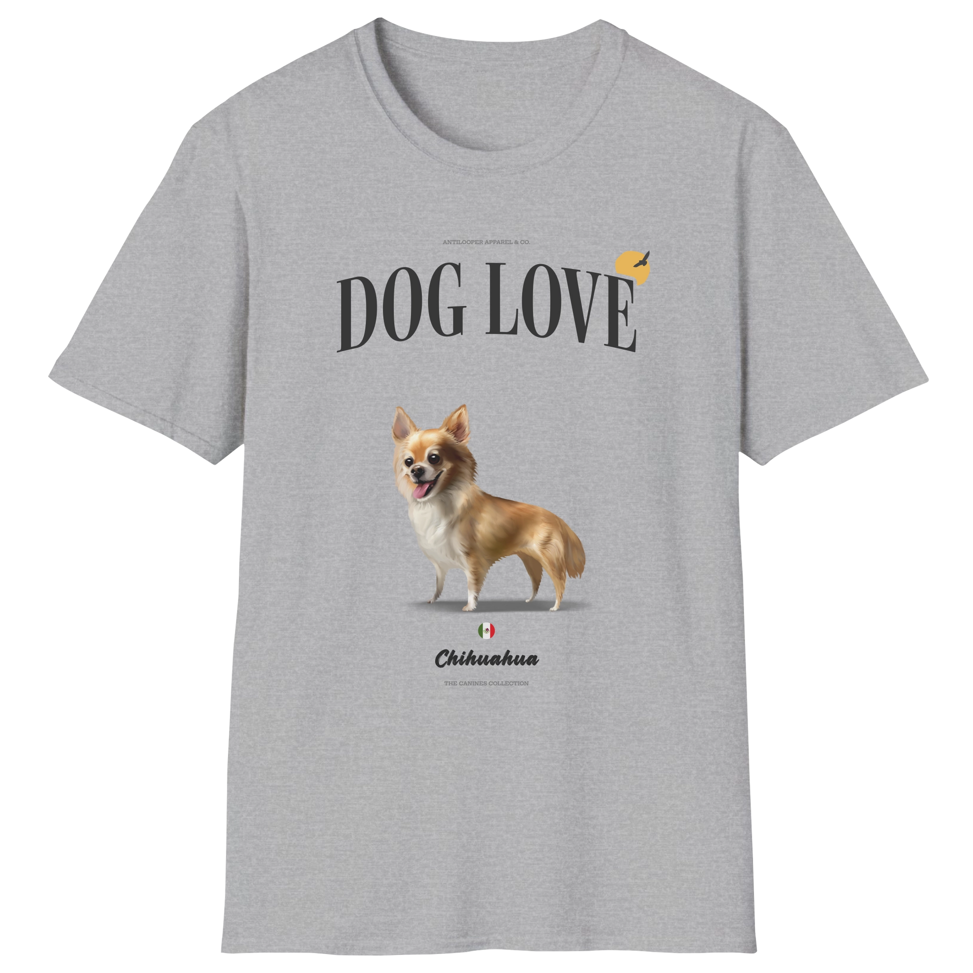 flatlay-canines-chihuahua+deer_head-fawn_white-long_coat-dog_love-t_shirt-sport_grey