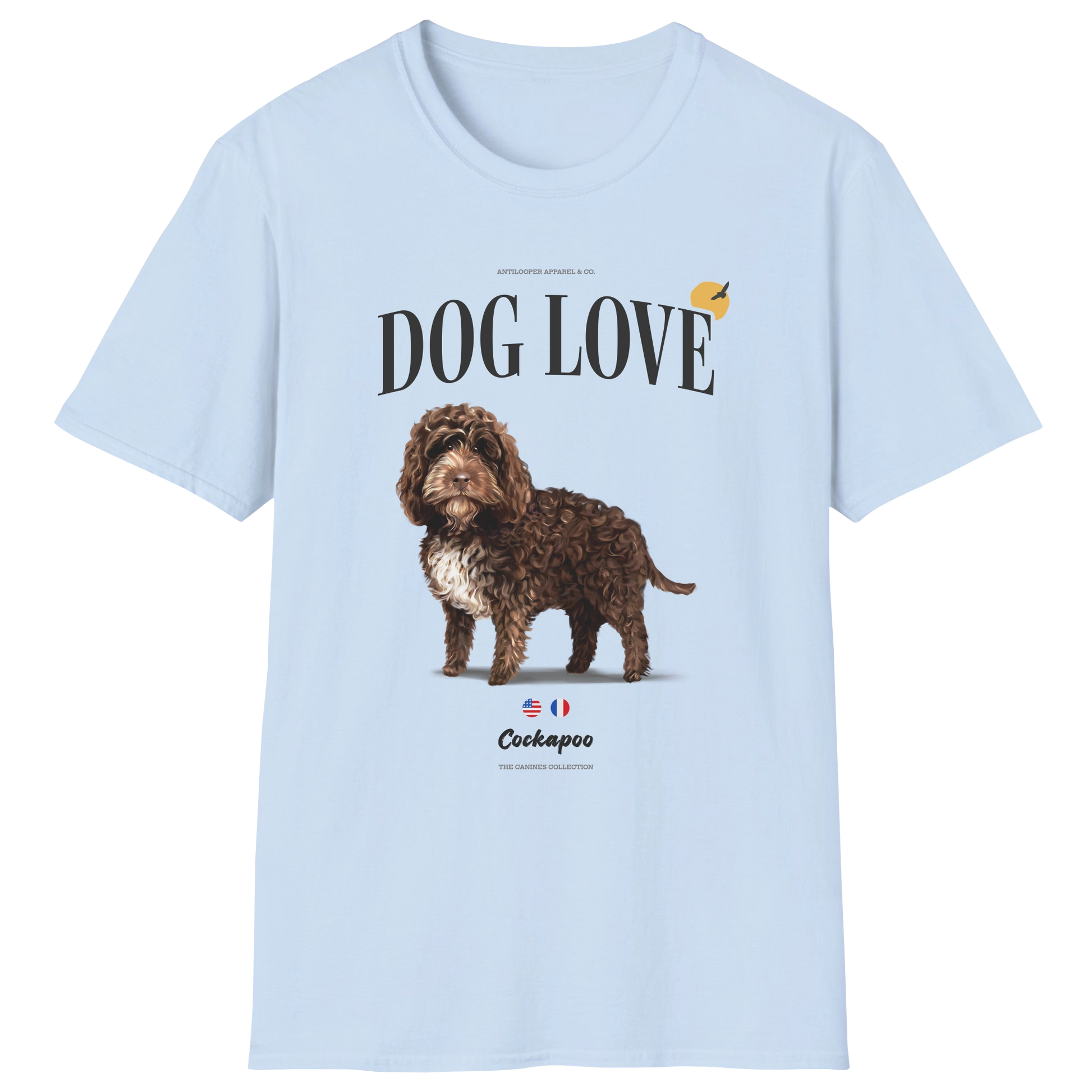 flatlay-canines-cockapoo-chocolate_white-dog_love-t_shirt-light_blue